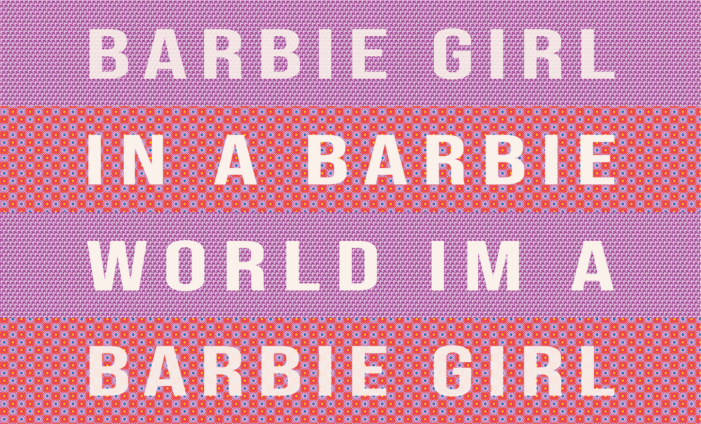 Door Mat 'Barbie Girl in a Barbie World' - Posterify