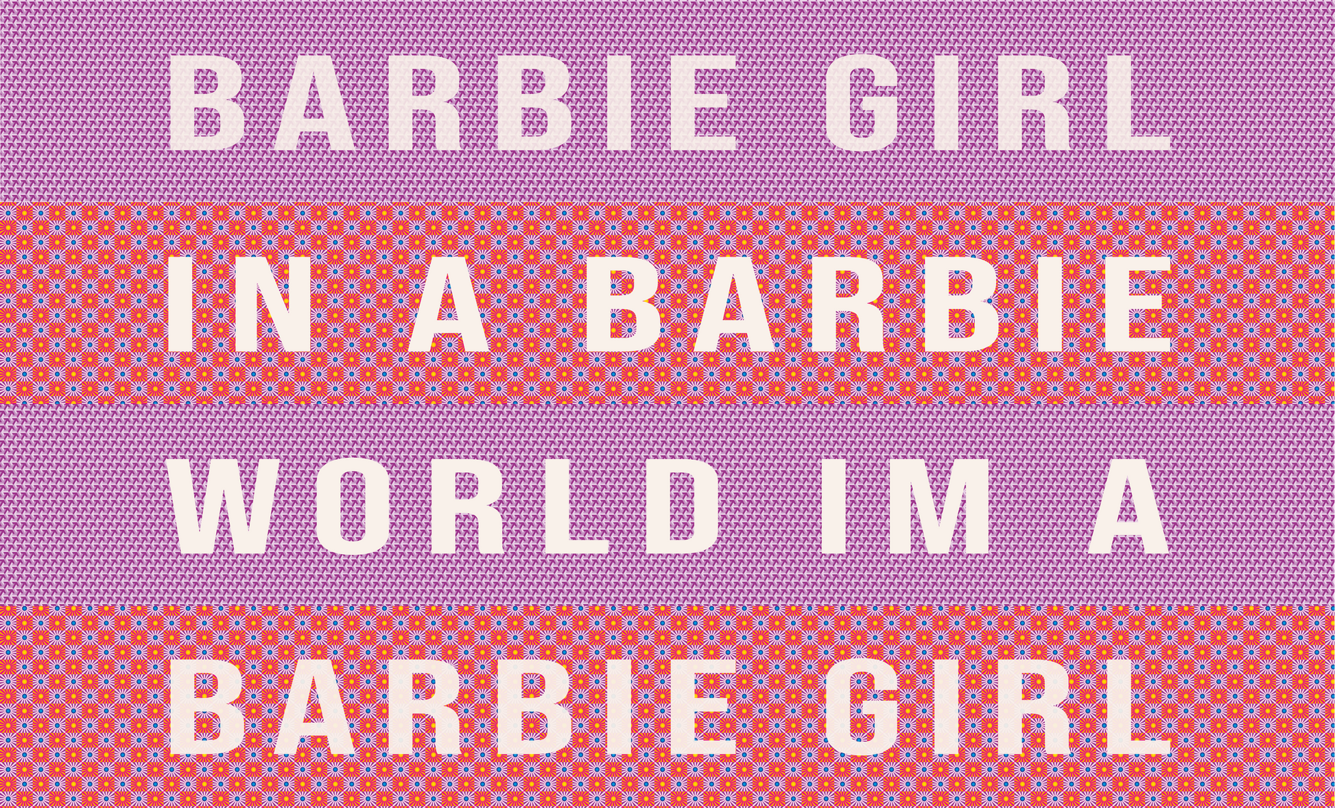 Door Mat 'Barbie Girl in a Barbie World' - Posterify