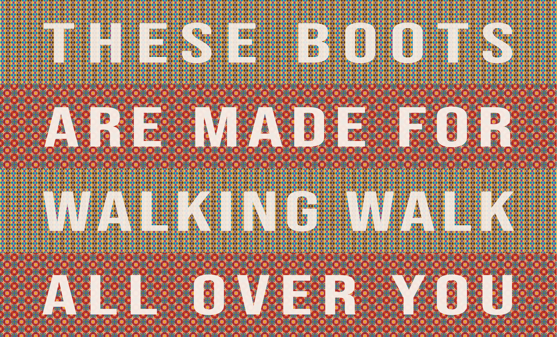 Door Mat 'These boots are made for walking' - Posterify
