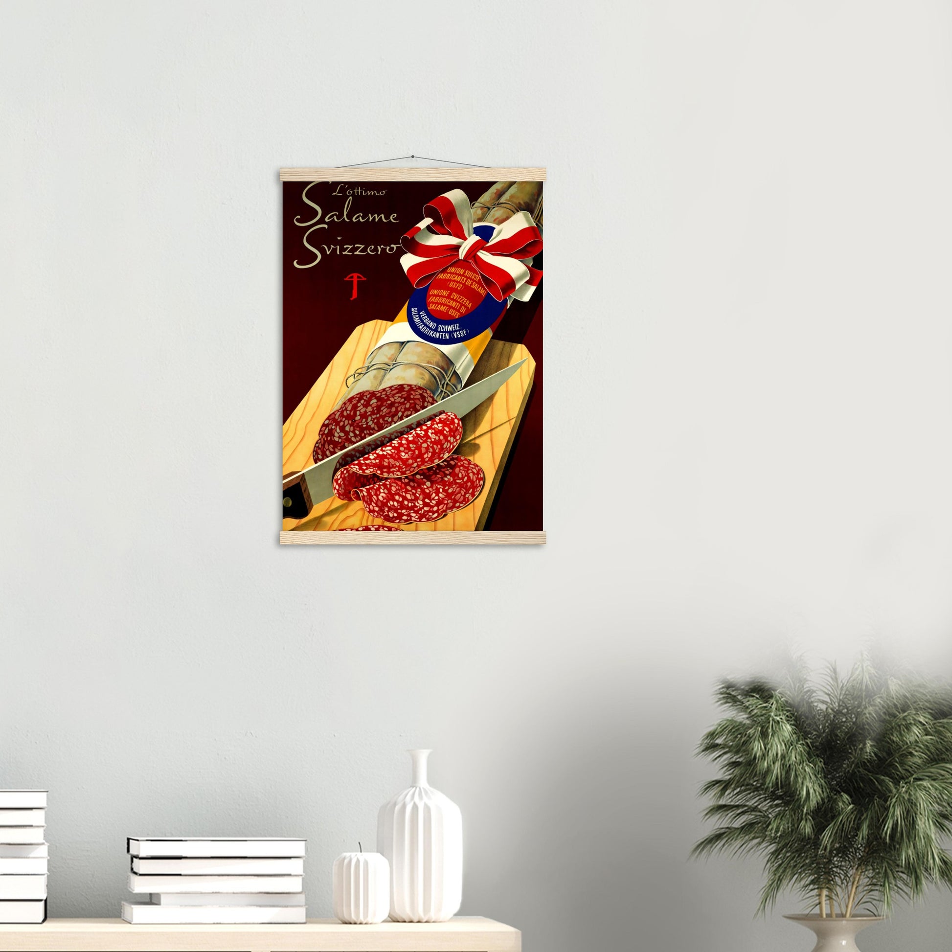 Wall artVintage Poster Reprint, Salami, Wall Art on Premium Paper - Posterify
