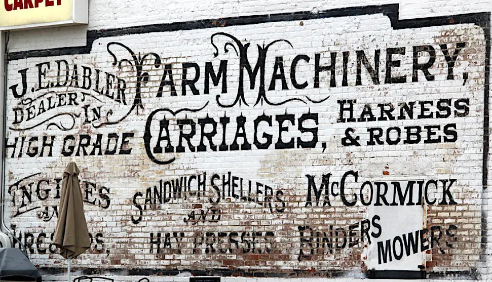 Farm Dealer, Original Ghost Sign, Mega Size Wall Sticker 487x236cm - Image #2