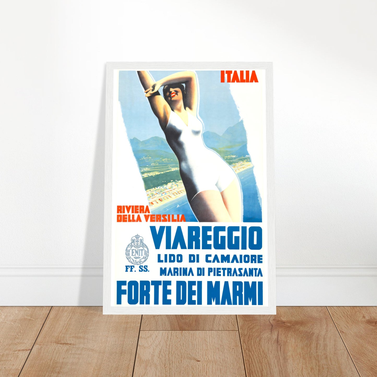 Viareggio Vintage Poster Reprint on Premium matte paper - Posterify
