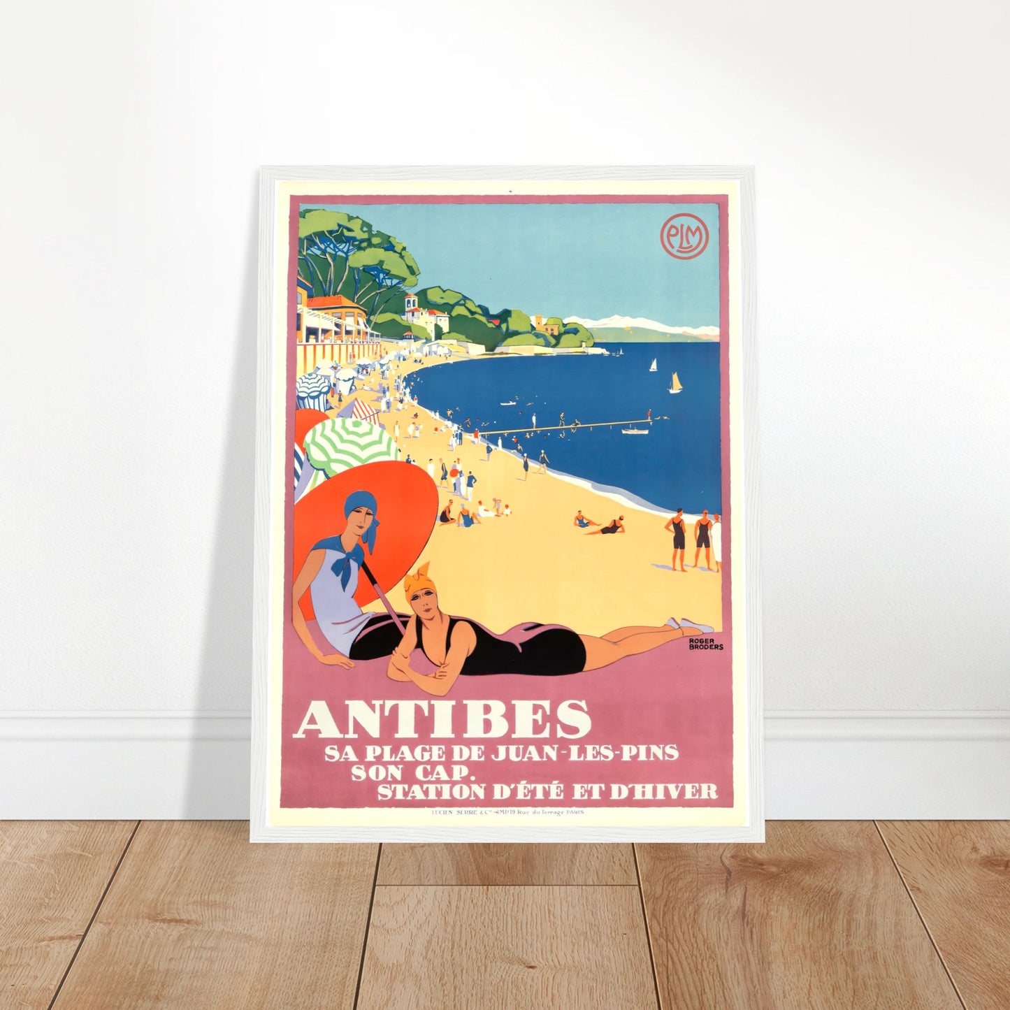 Antibes Vintage Poster Reprint on Premium Matte Paper - Posterify