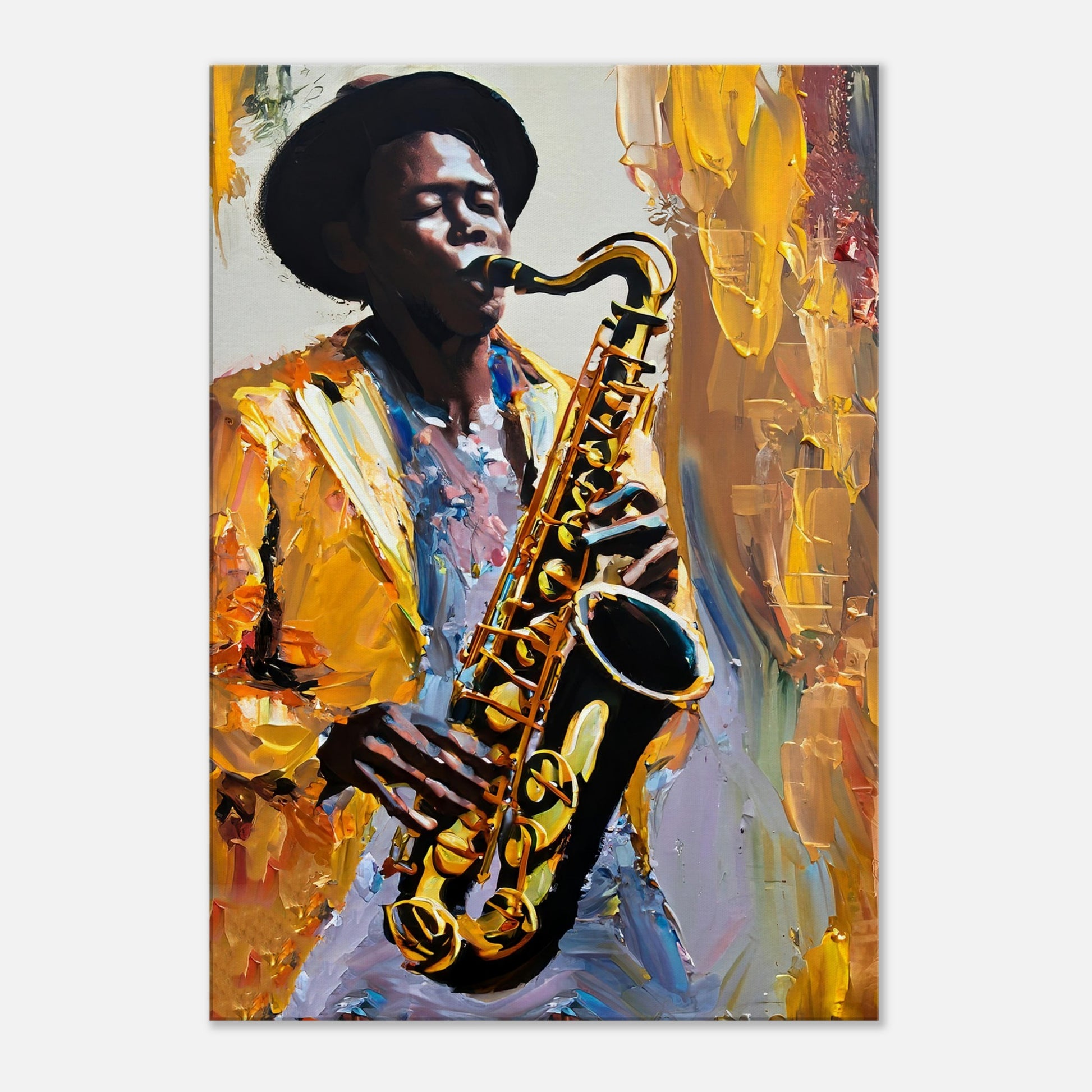 Canvas Print Saxophone player abstract art by Posterify design - Posterify