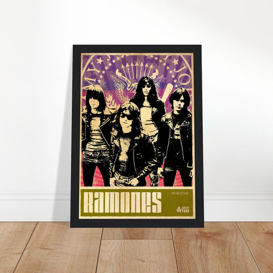Ramones Vintage Poster reprint on Premium Poster Matte Paper - Posterify