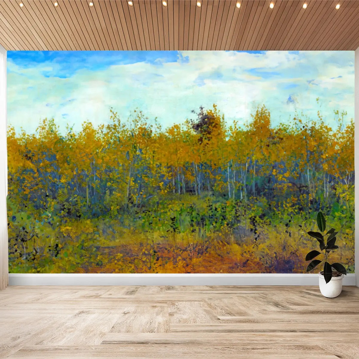 Isaak Eliish Levitan inspired Art Wallpaper Sticker - Image #1