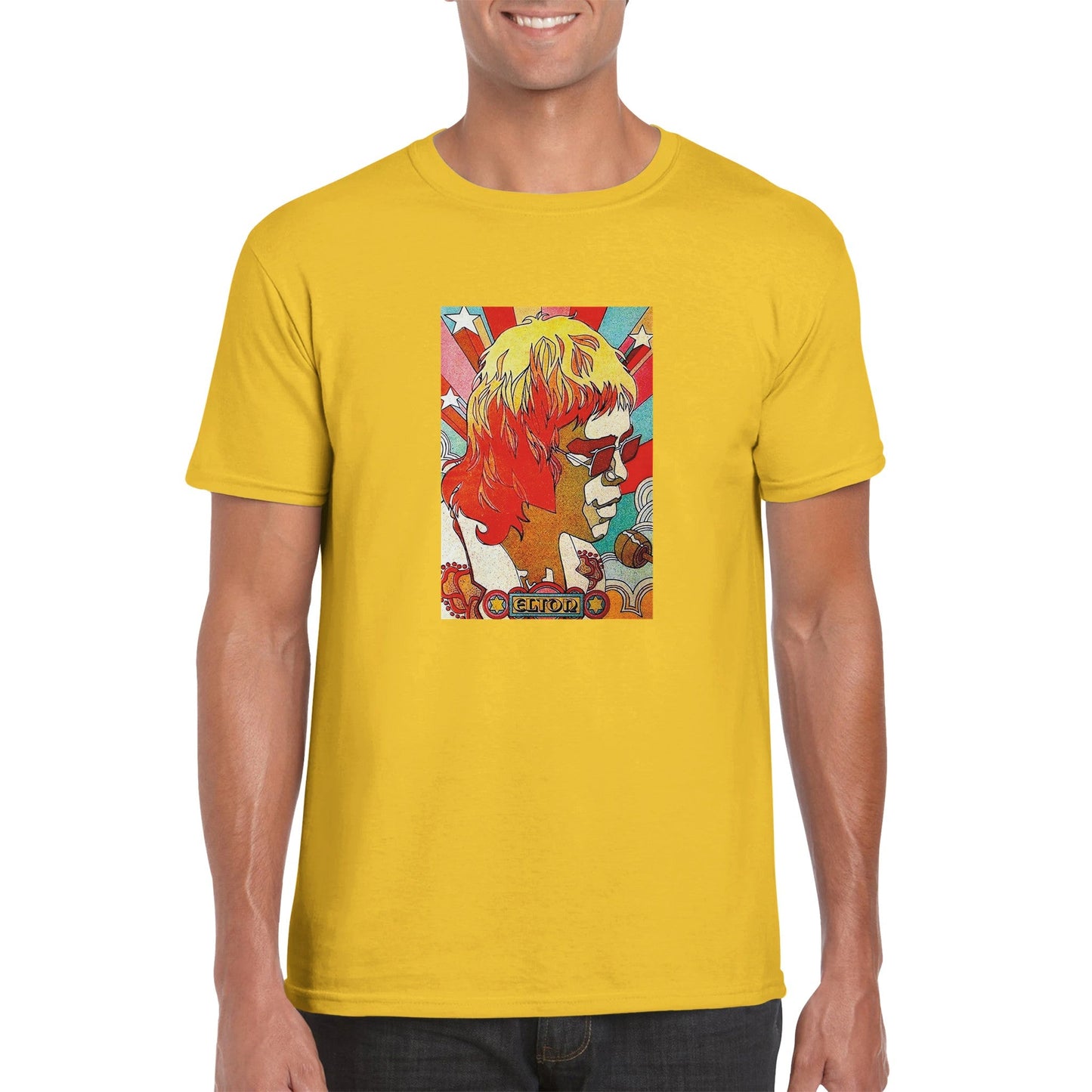 Elton Classic Unisex Crewneck T - shirt - Posterify