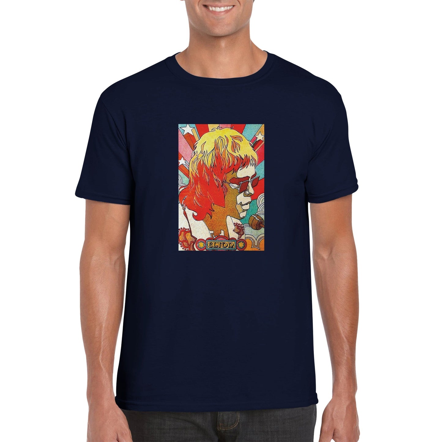 Elton Classic Unisex Crewneck T - shirt - Posterify