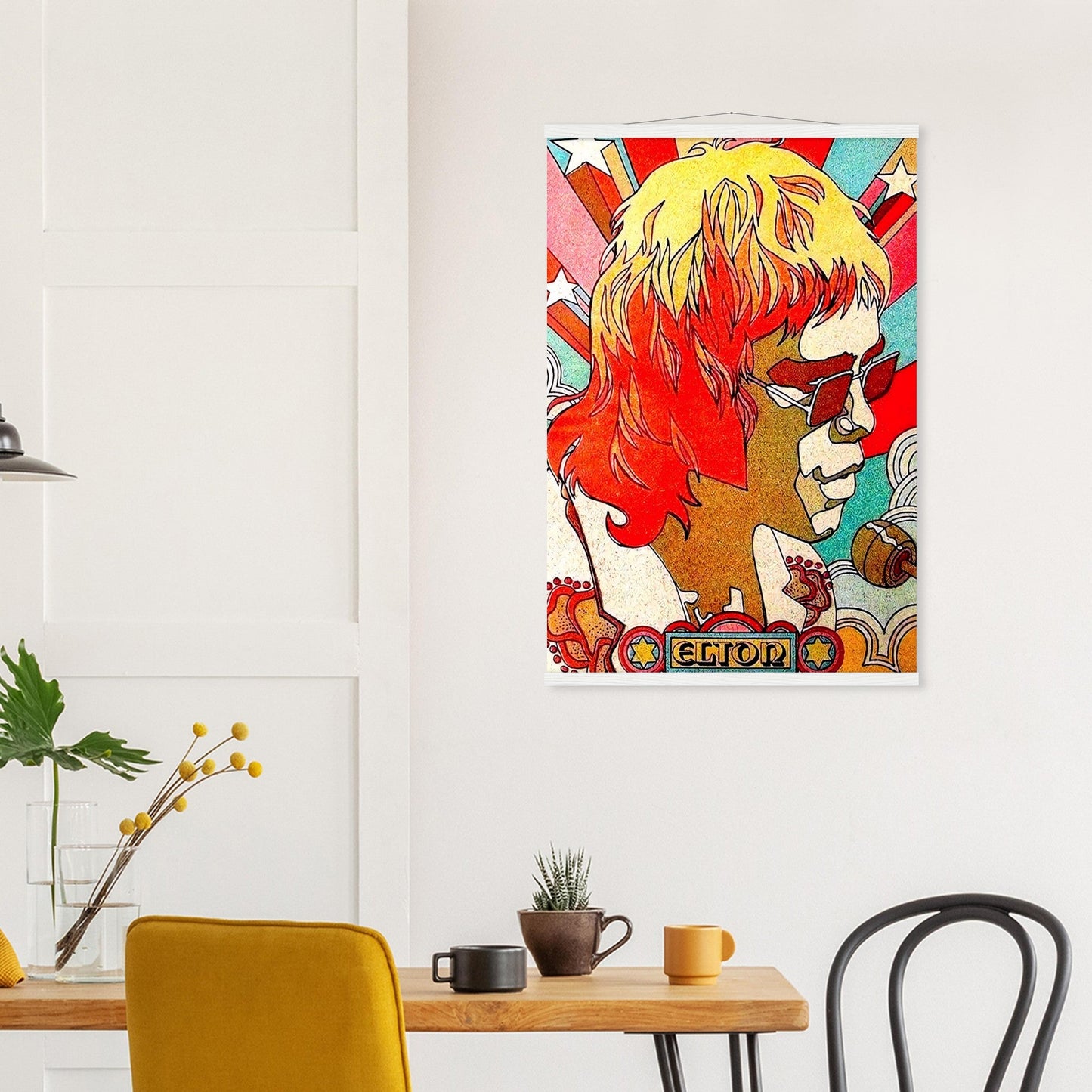 Elton John Vintage Poster Reprint on Premium Matte Paper - Posterify