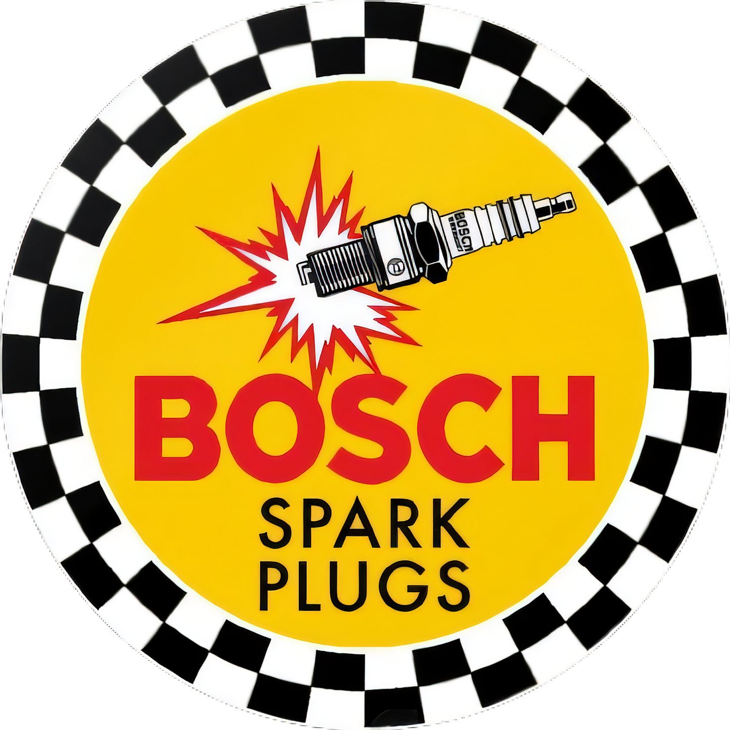 Vintage Bosch Spark Plug Mat