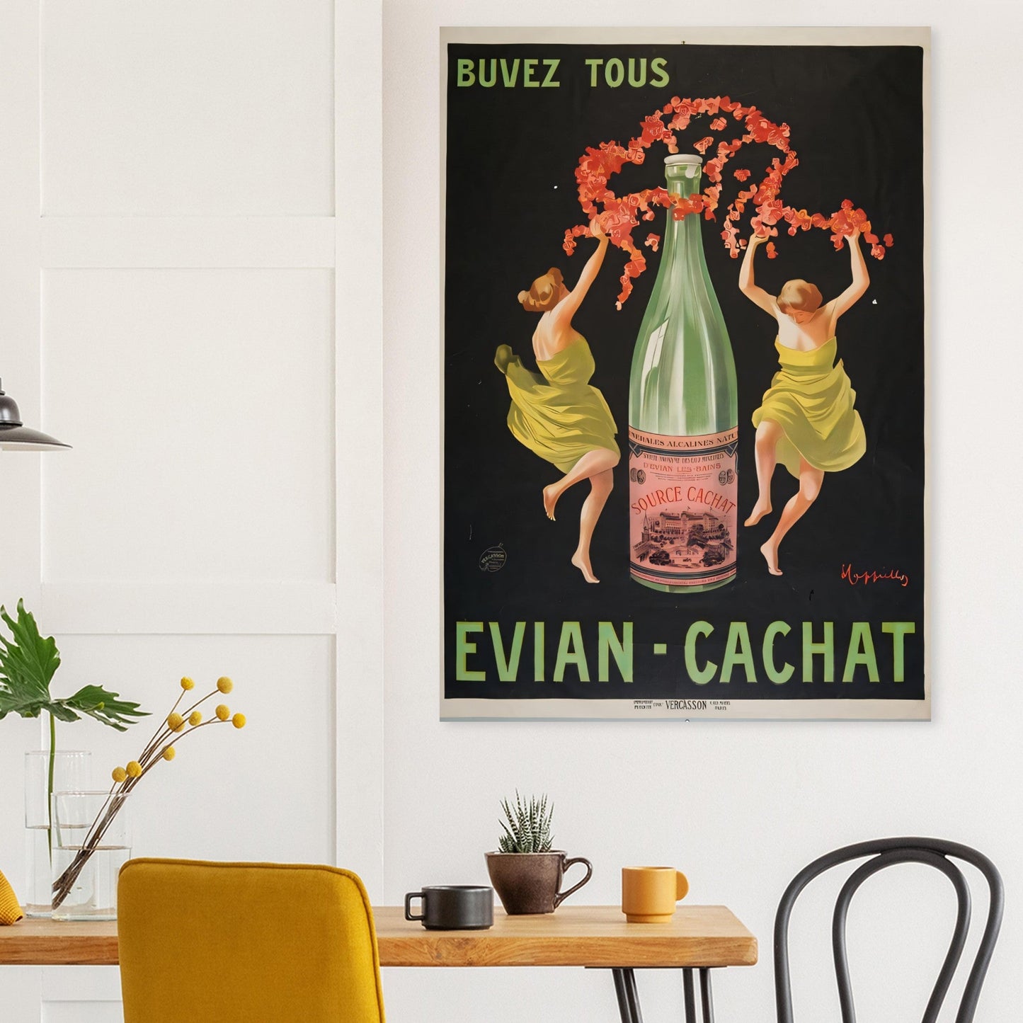 Evian Vintage Poster Reprint on Premium matte Paper - Posterify