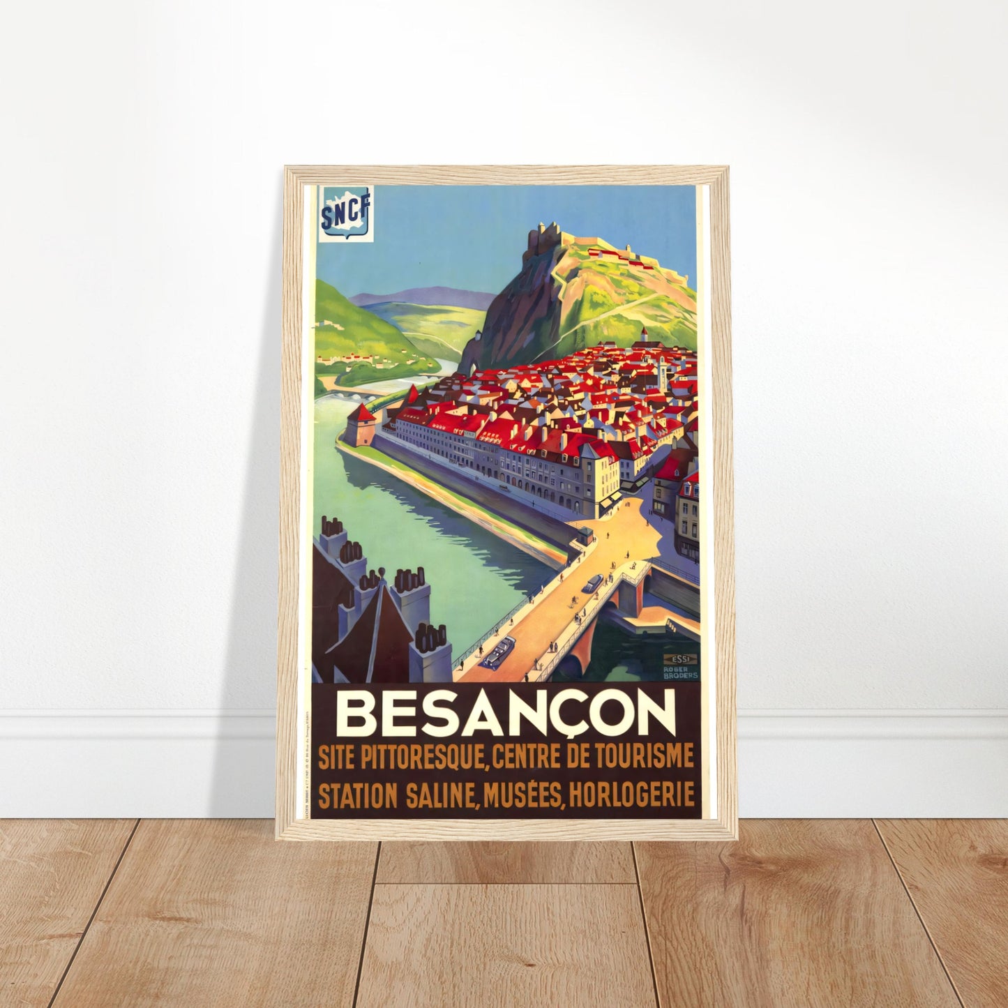 Besancon Vintage Poster Reprint on Premium Matte Paper - Posterify