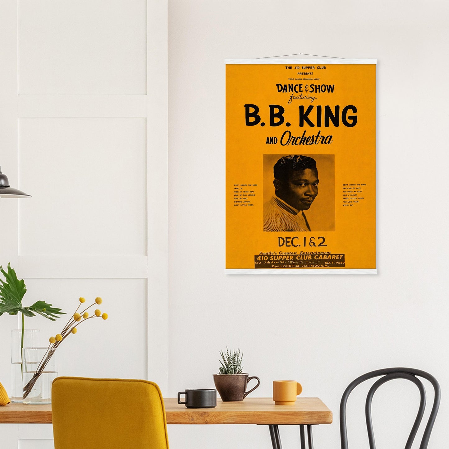 BB King Vintage Poster Reprint on Premium Matte Paper - Posterify