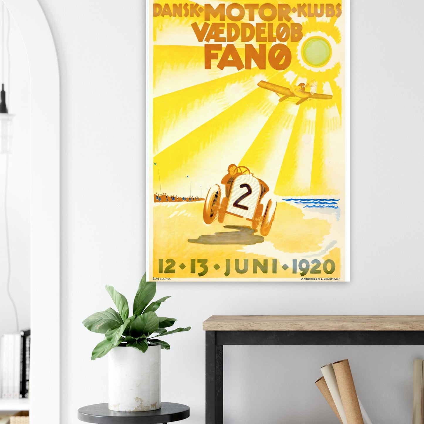 Fanø Vintage poster reprint on Premium Matte Paper - Posterify