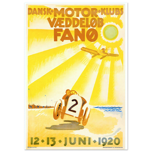 Fanø Vintage poster reprint on Premium Matte Paper - Posterify