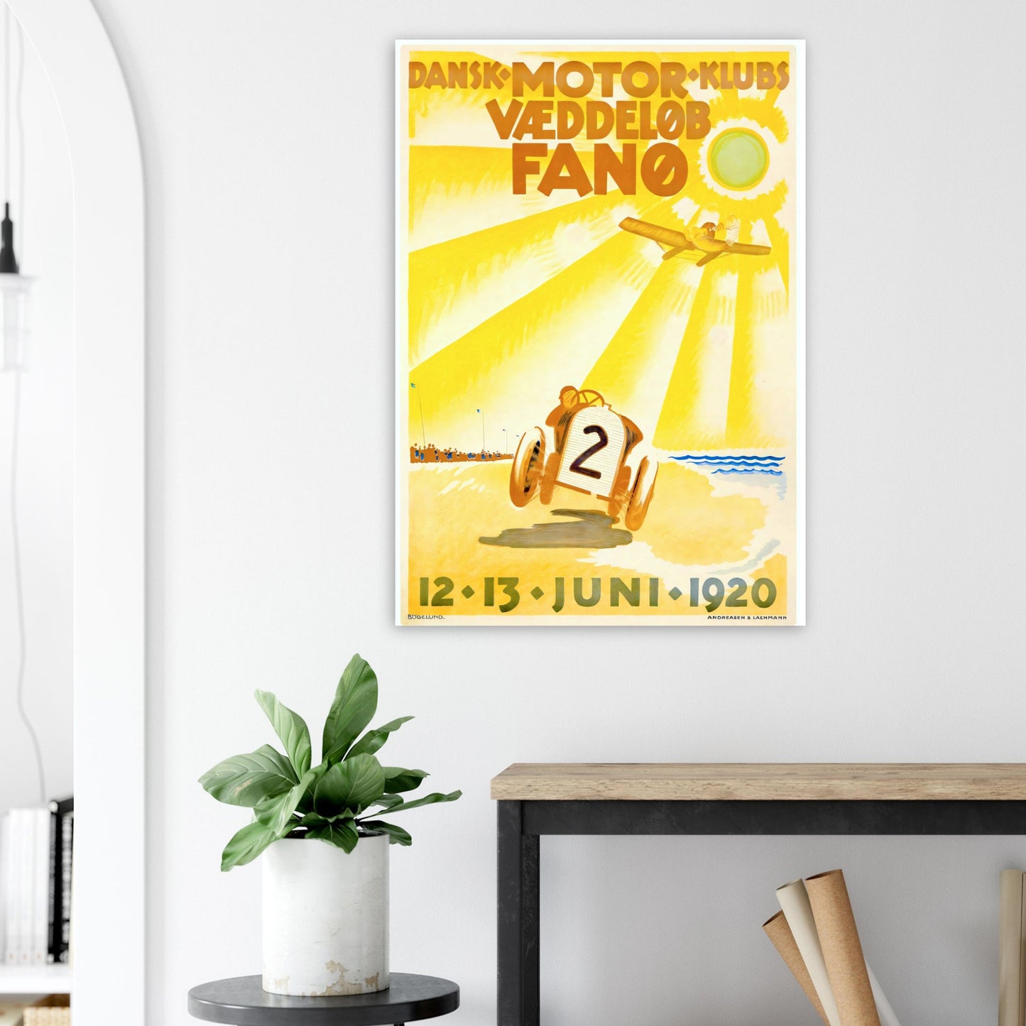 Fanø Vintage poster reprint on Premium Matte Paper - Posterify