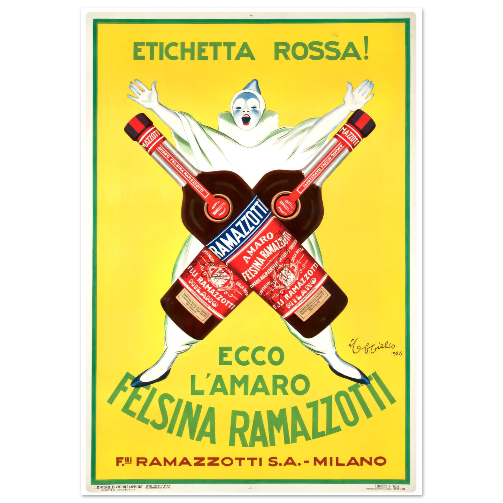 Felsina Ramazotti Vintage poster reprint on Premium Matte Paper - Posterify