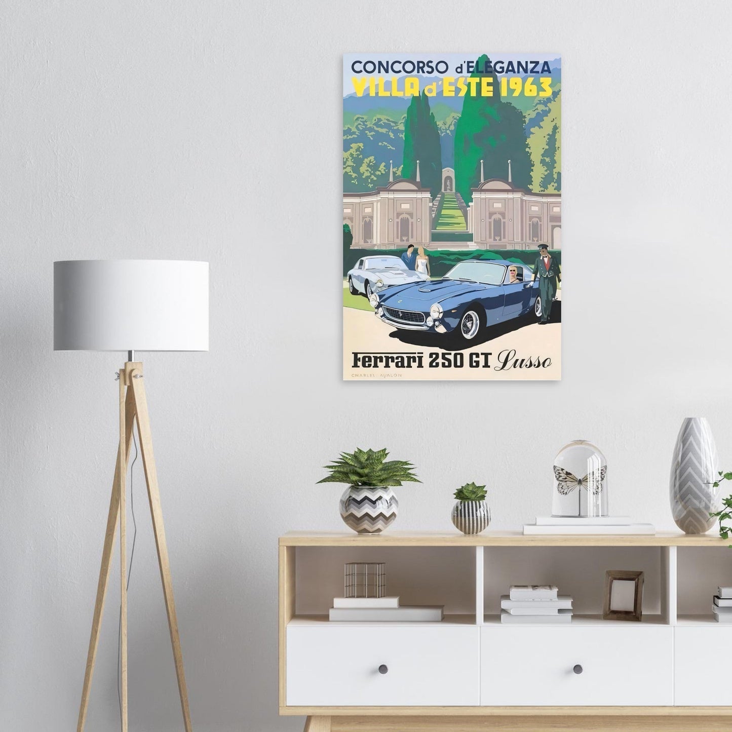 Ferrari 250 GT Vintage Poster Reprint on Premium matte Paper - Posterify