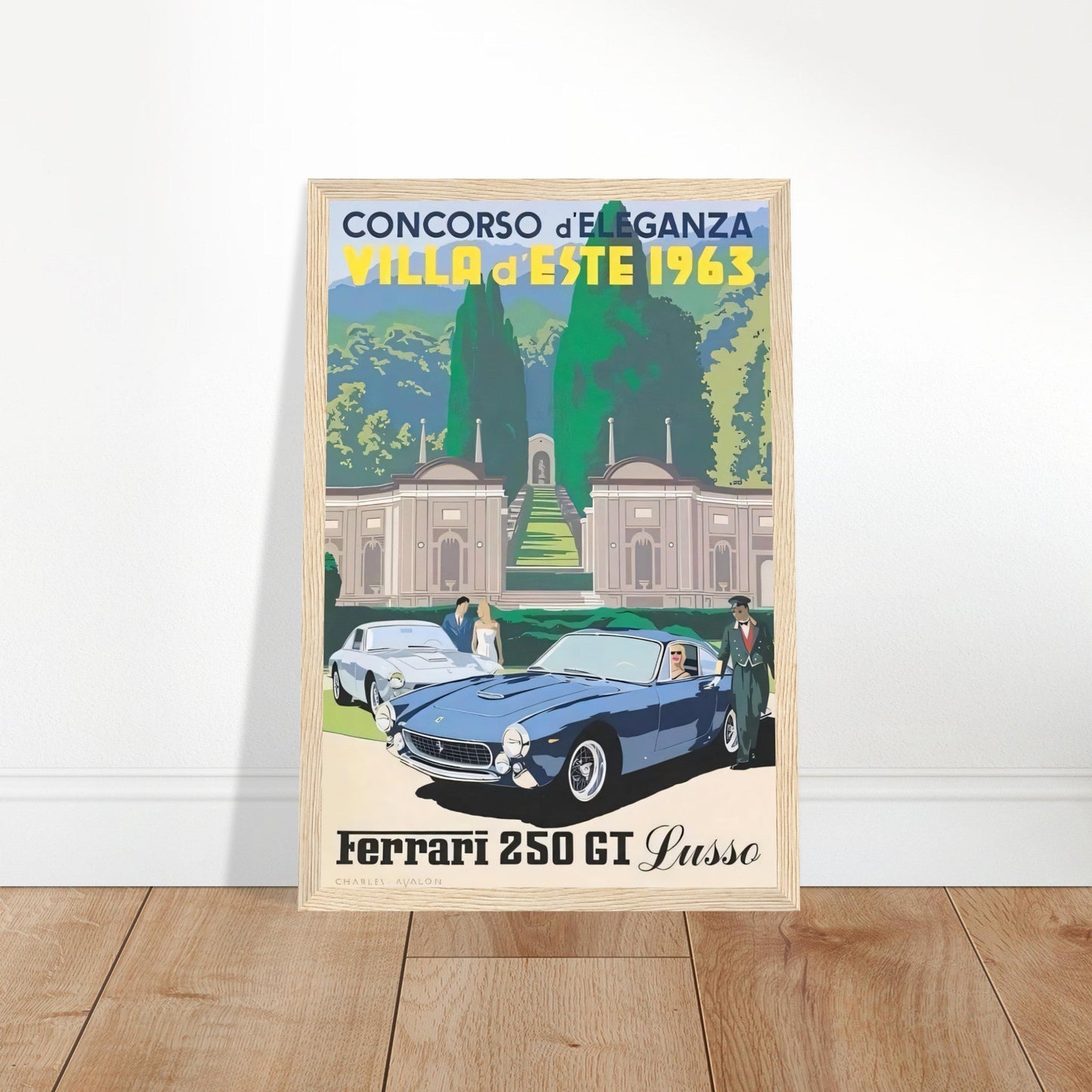 Ferrari 250 GT Vintage Poster Reprint on Premium matte Paper - Posterify