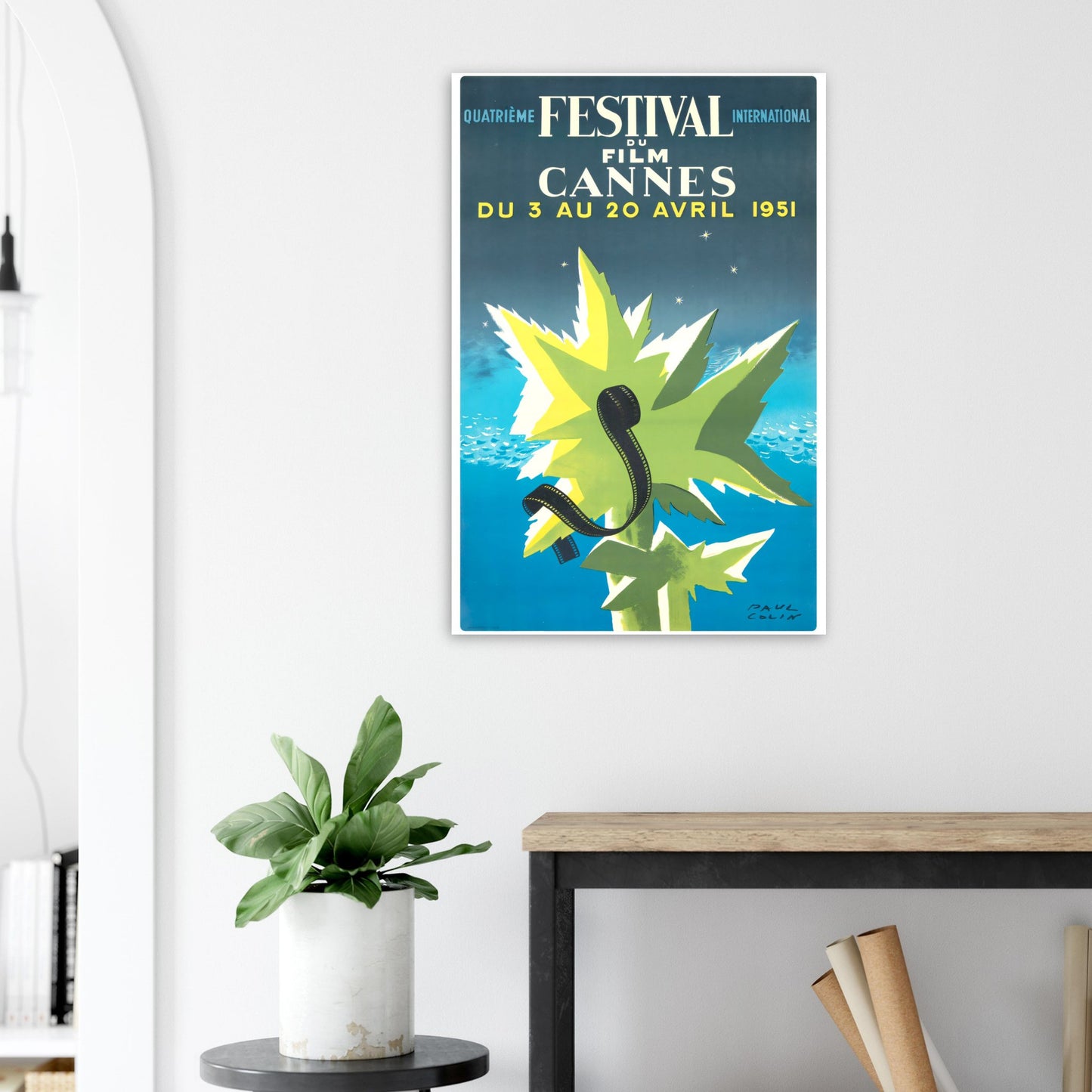 Festival du film Cannes Vintage poster reprint on Premium Matte Paper - Posterify