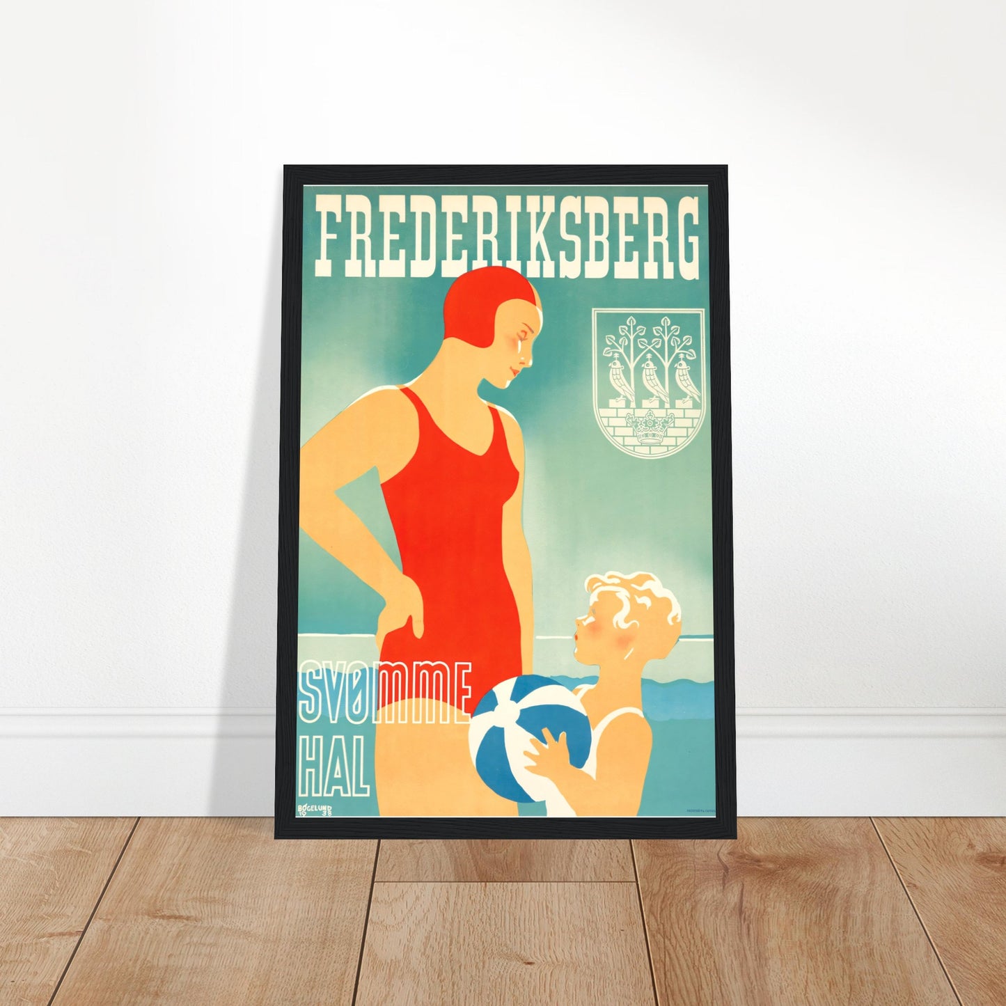Frederiksberg Vintage Poster Reprint on Premium matte paper - Posterify