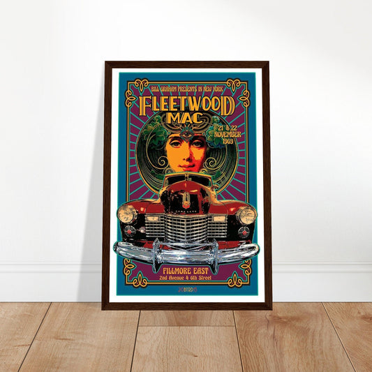 Fleetwood Mac Vintage Reprint Poster on Premium Matte Paper - Posterify