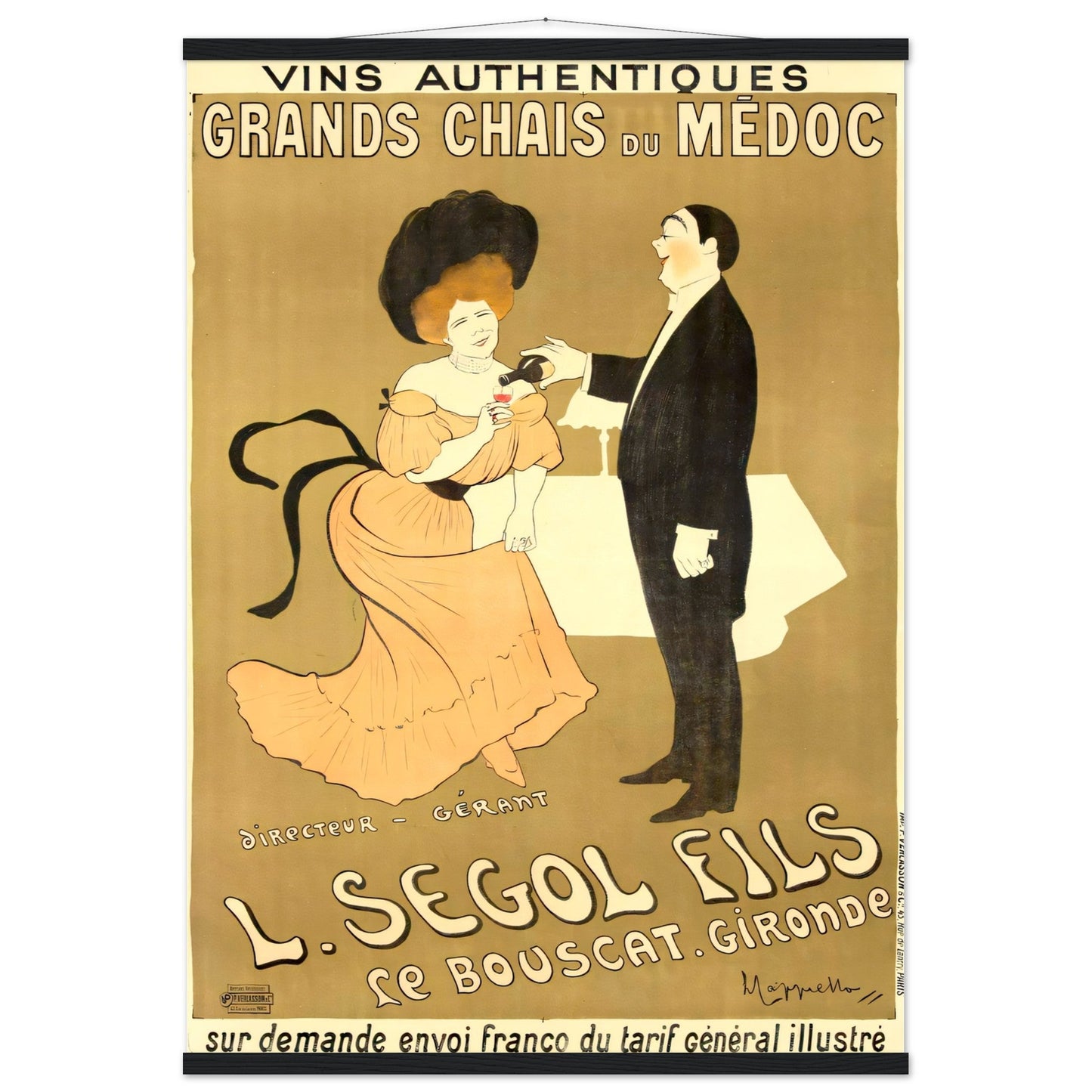 Grand Chais Vintage poster reprint on Premium Matte Paper - Posterify