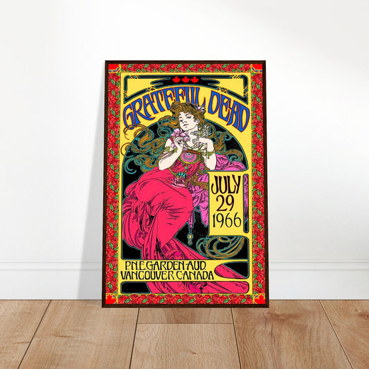 Grateful Dead Vintage Poster Reprint on Premium Matte Paper - Posterify