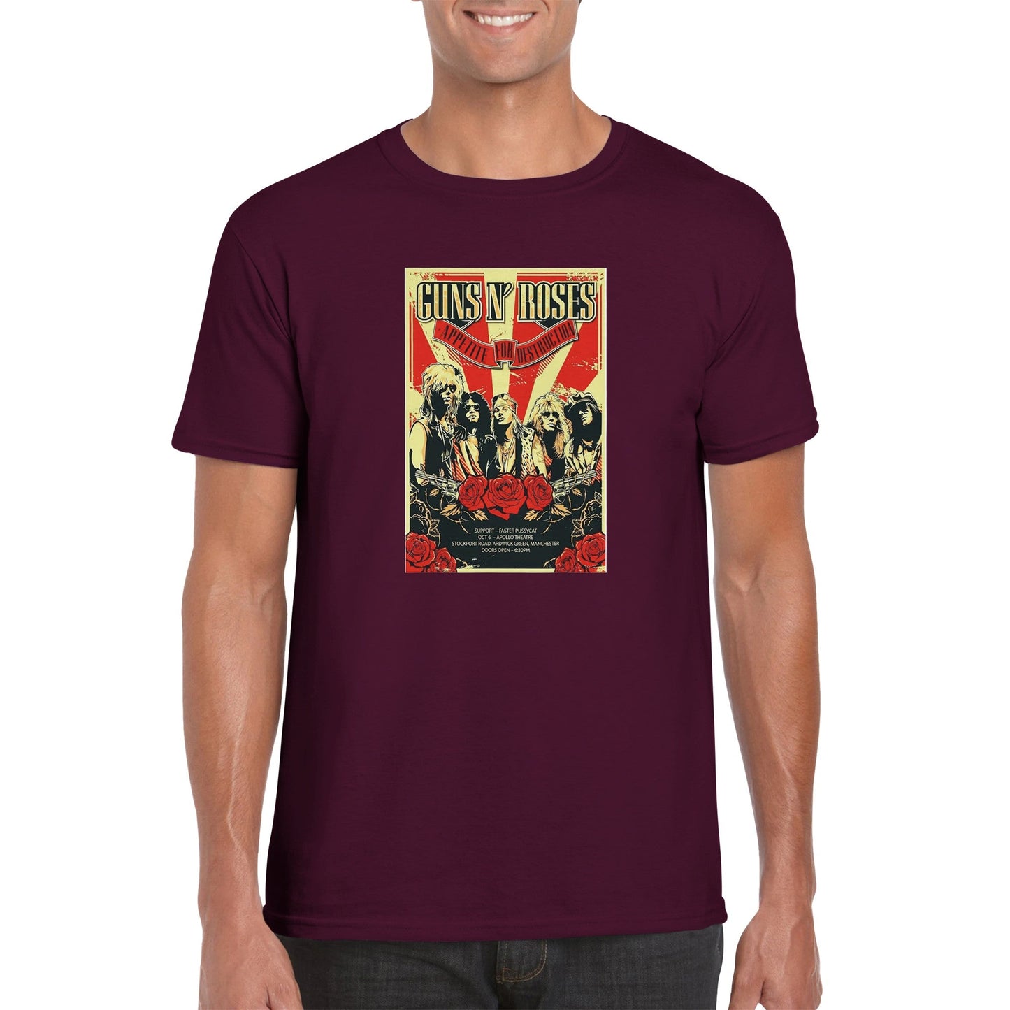 Guns N' Roses Classic Unisex Crewneck T - shirt - Posterify