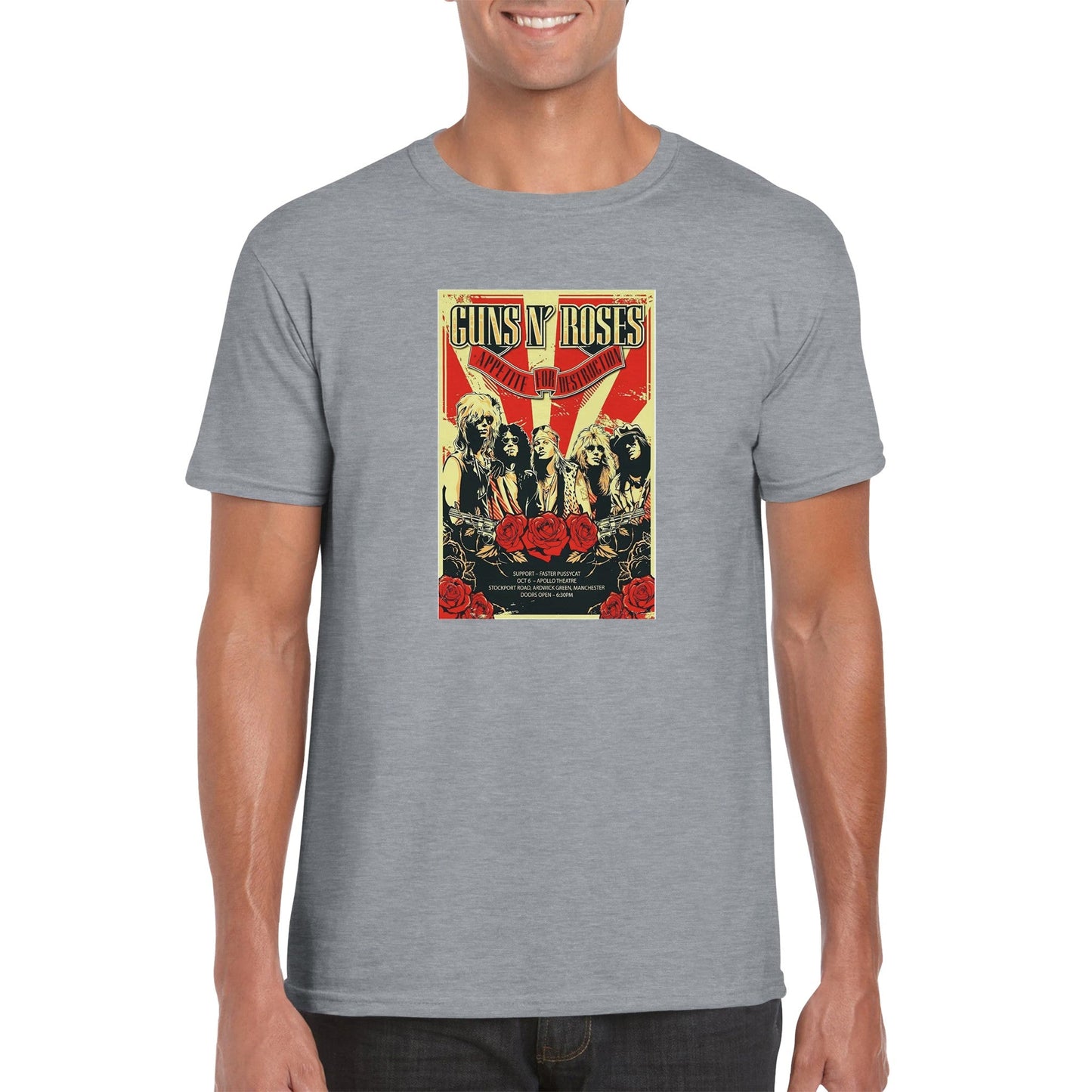 Guns N' Roses Classic Unisex Crewneck T - shirt - Posterify