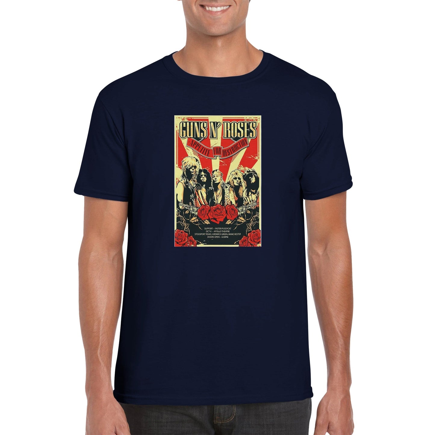 Guns N' Roses Classic Unisex Crewneck T - shirt - Posterify