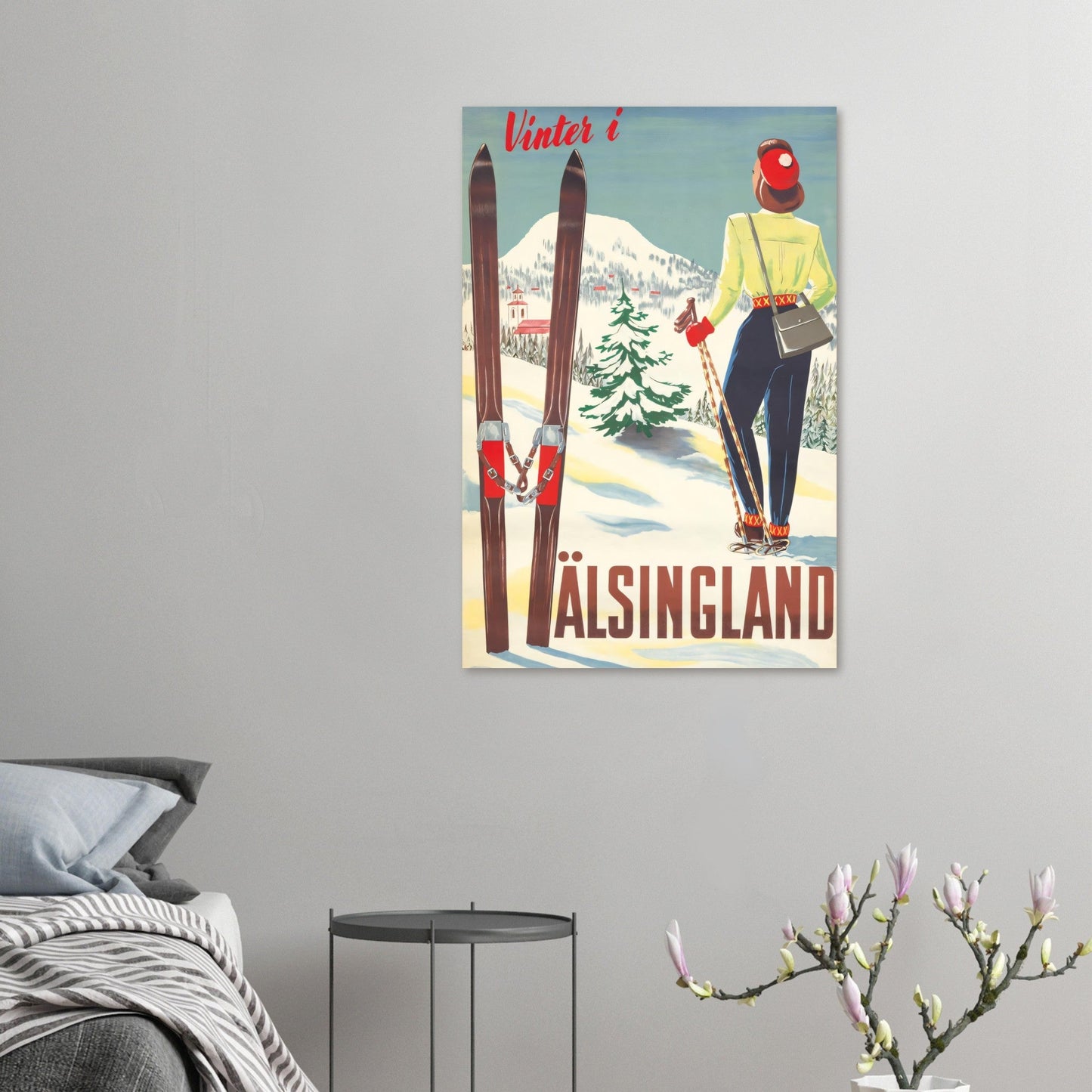 Hälsingland Vintage Poster Reprint on Premium Matte Paper - Posterify