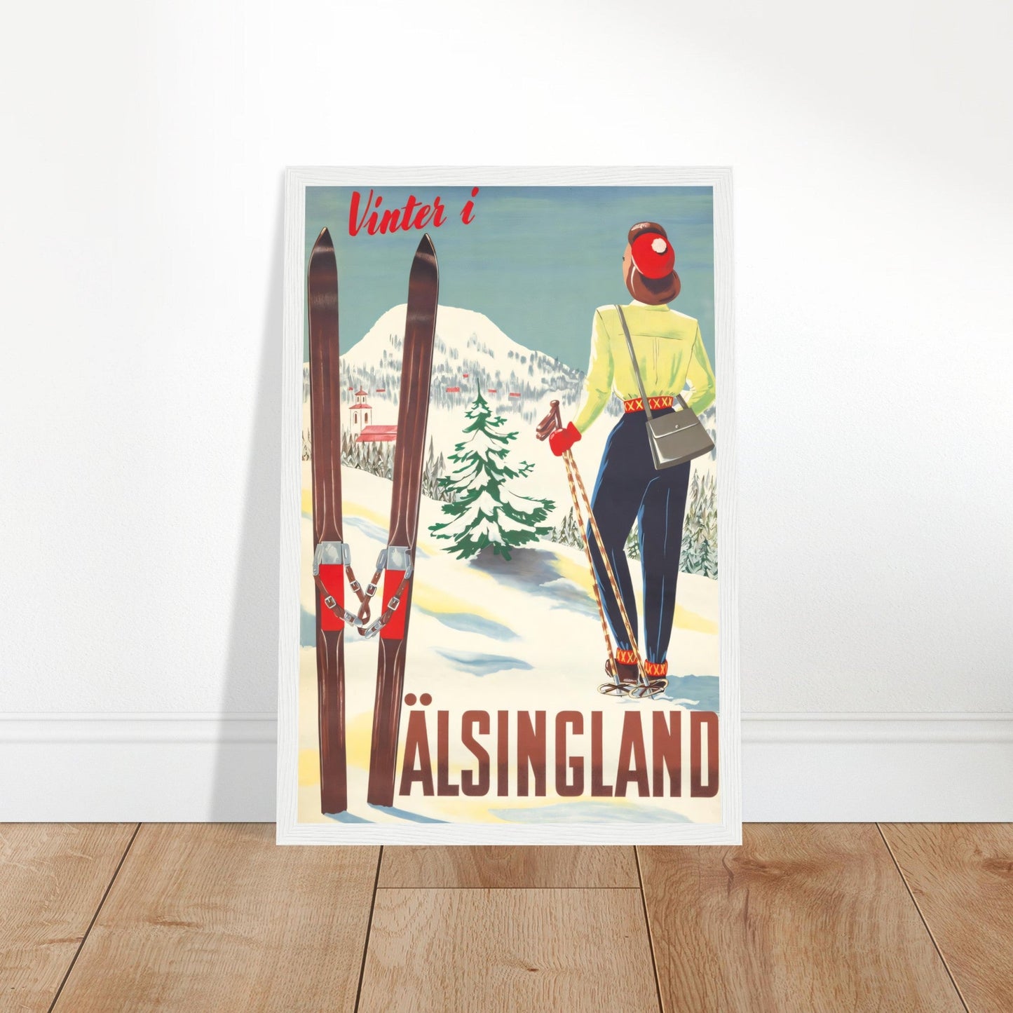 Hälsingland Vintage Poster Reprint on Premium Matte Paper - Posterify