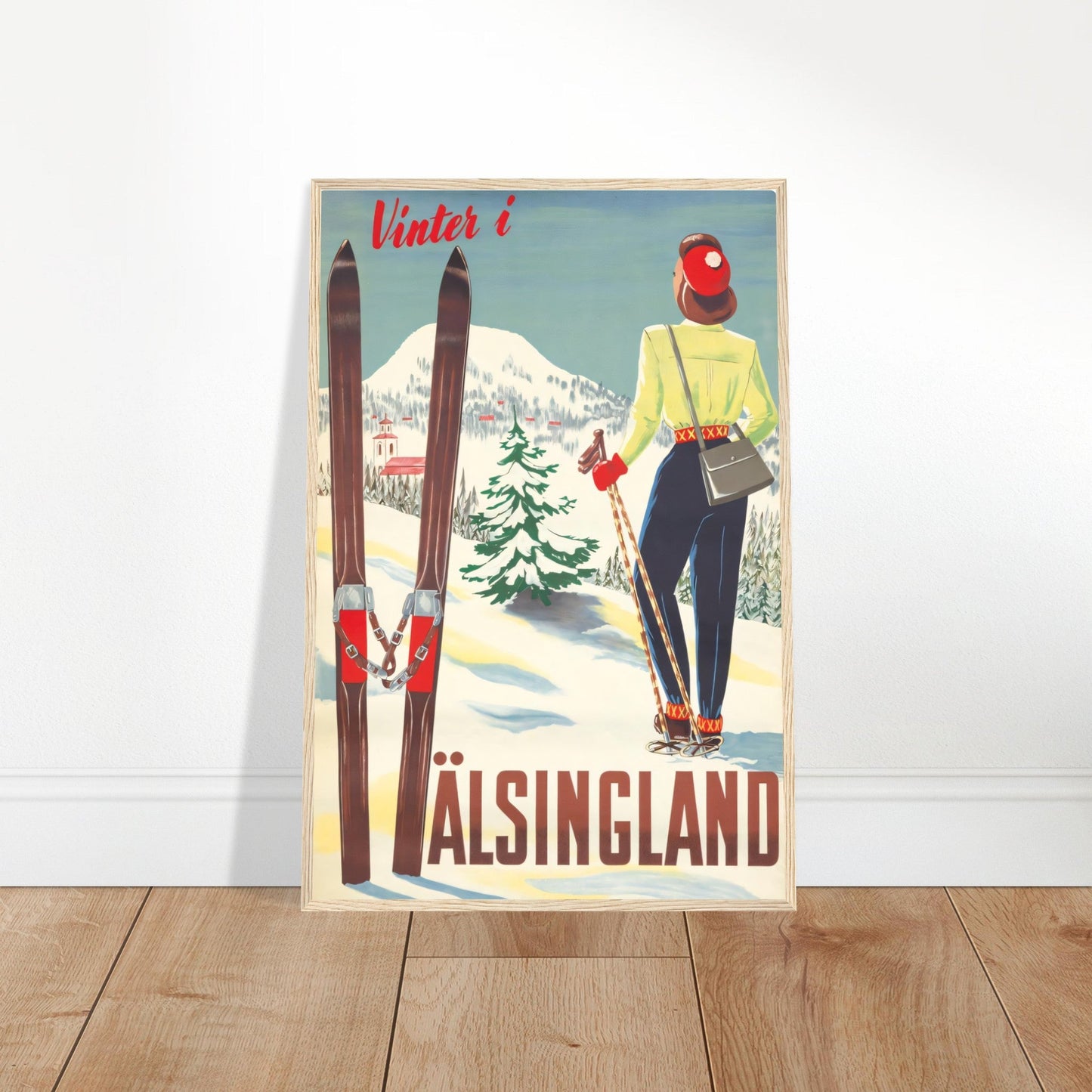 Hälsingland Vintage Poster Reprint on Premium Matte Paper - Posterify