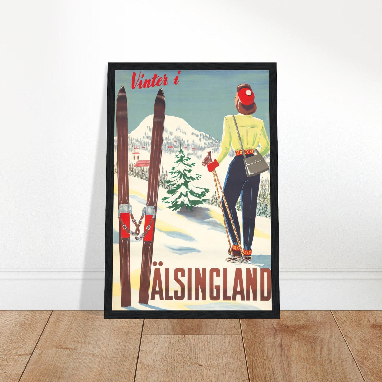 Hälsingland Vintage Poster Reprint on Premium Matte Paper - Posterify