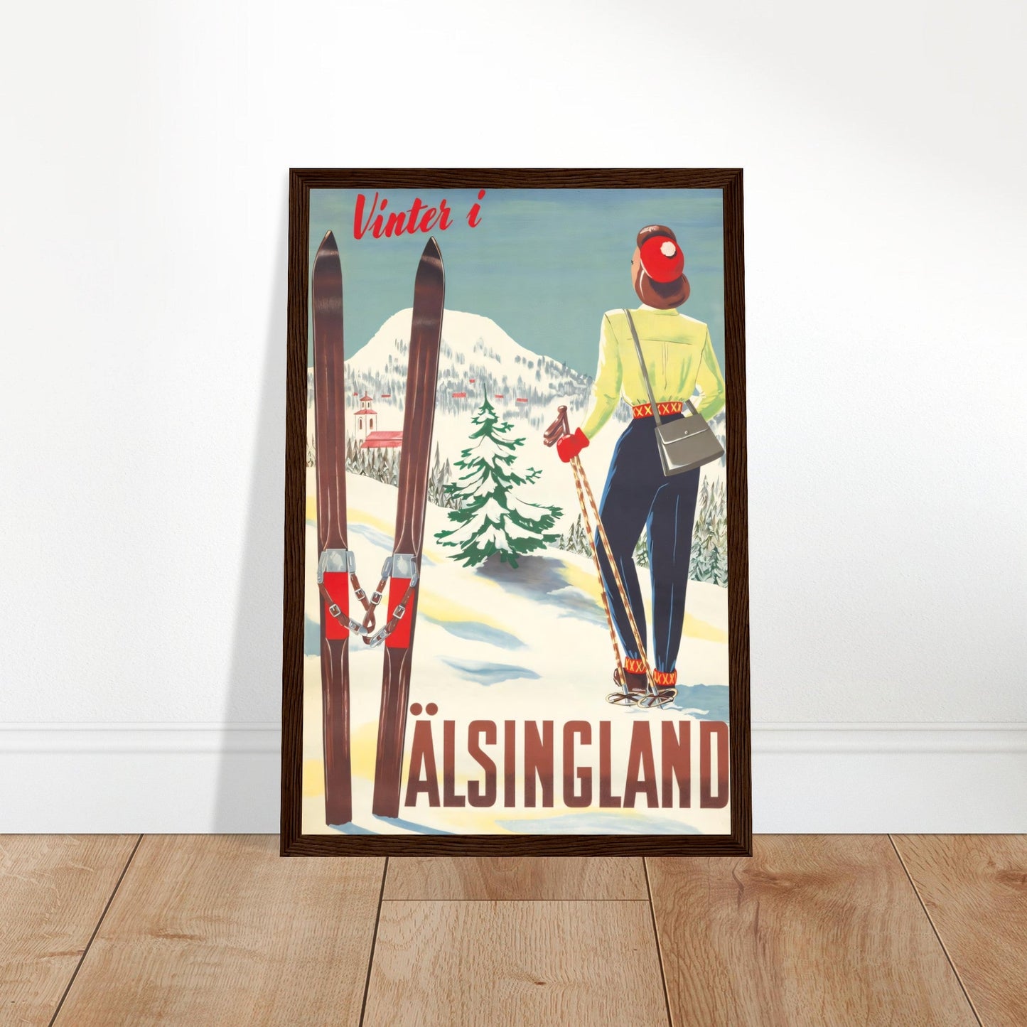 Hälsingland Vintage Poster Reprint on Premium Matte Paper - Posterify