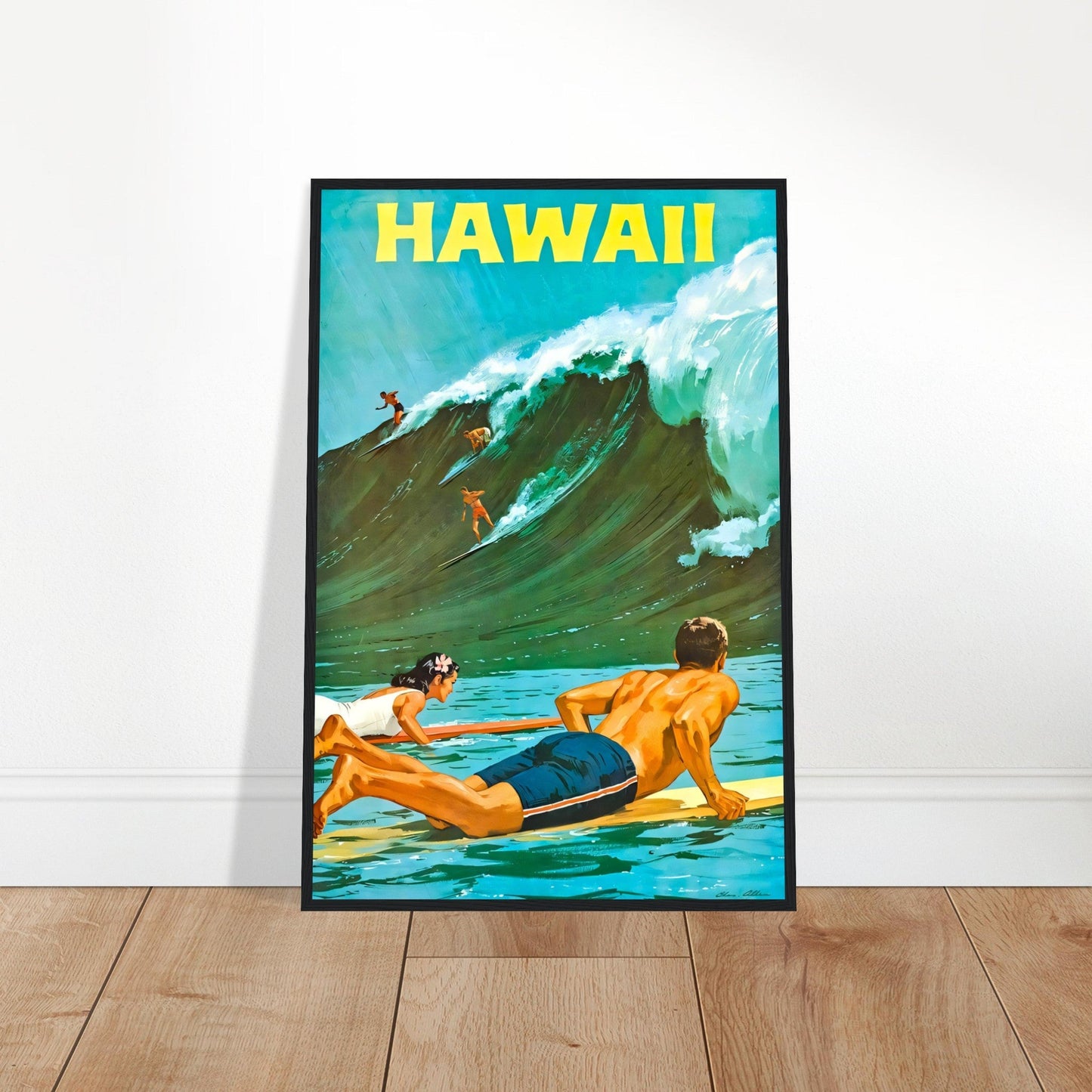 Hawaii Vintage Poster Reprint on Premium matte Paper - Posterify