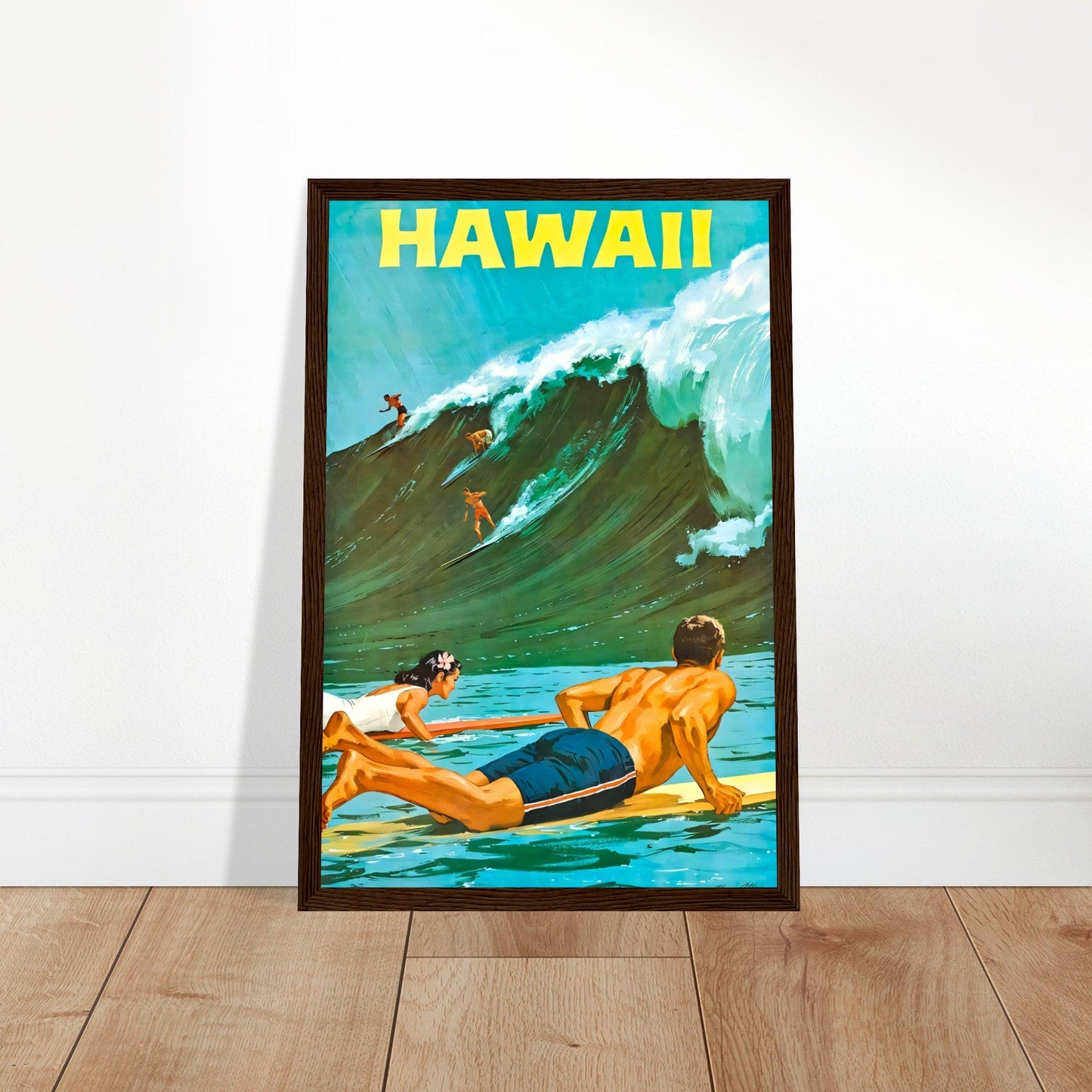 Hawaii Vintage Poster Reprint on Premium matte Paper - Posterify