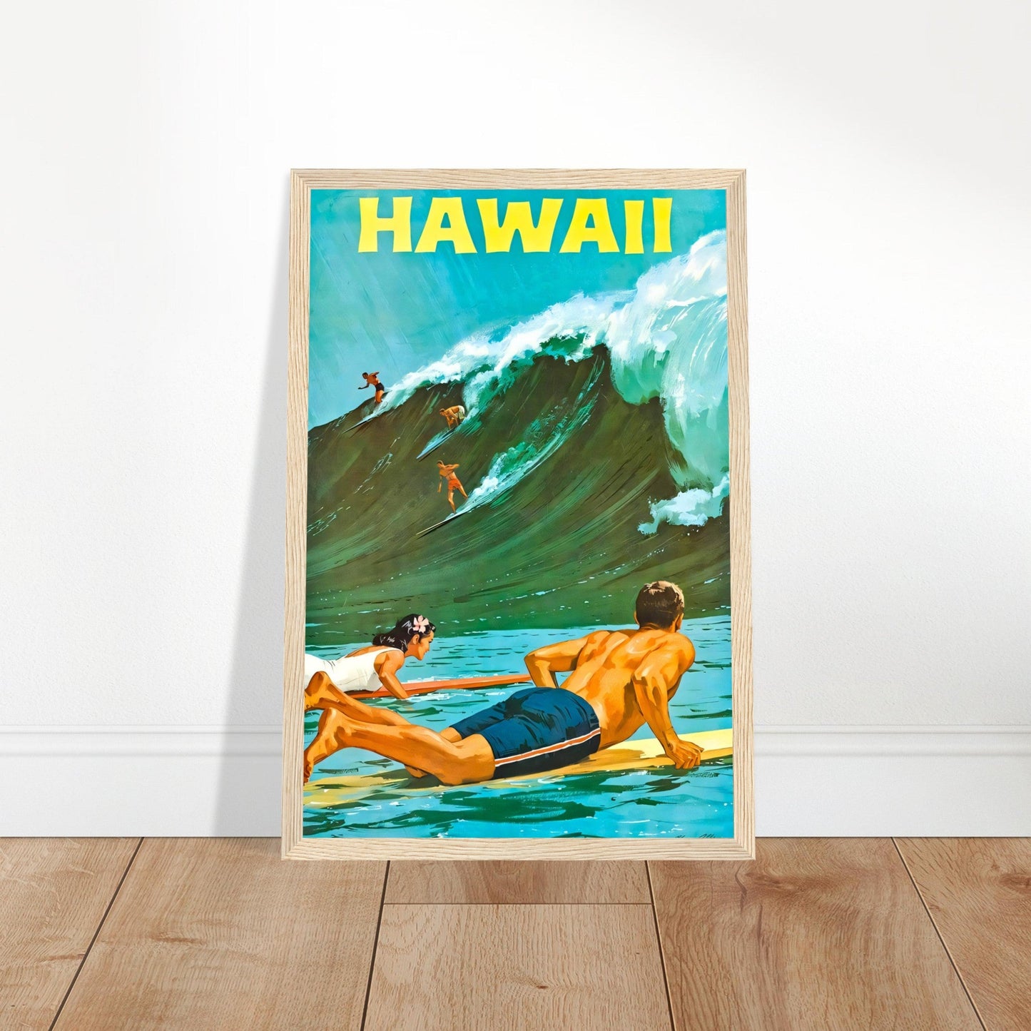 Hawaii Vintage Poster Reprint on Premium matte Paper - Posterify