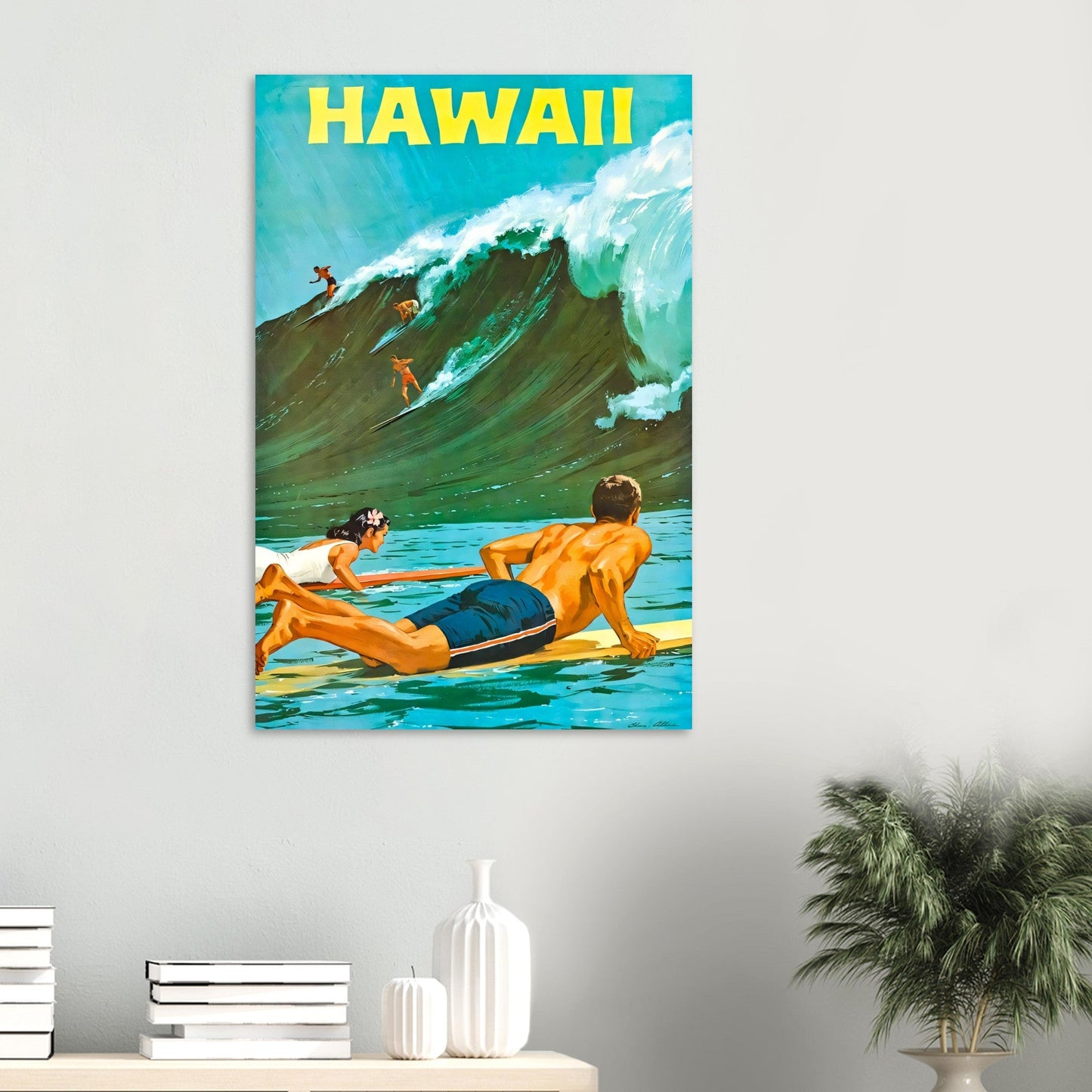 Hawaii Vintage Poster Reprint on Premium matte Paper - Posterify