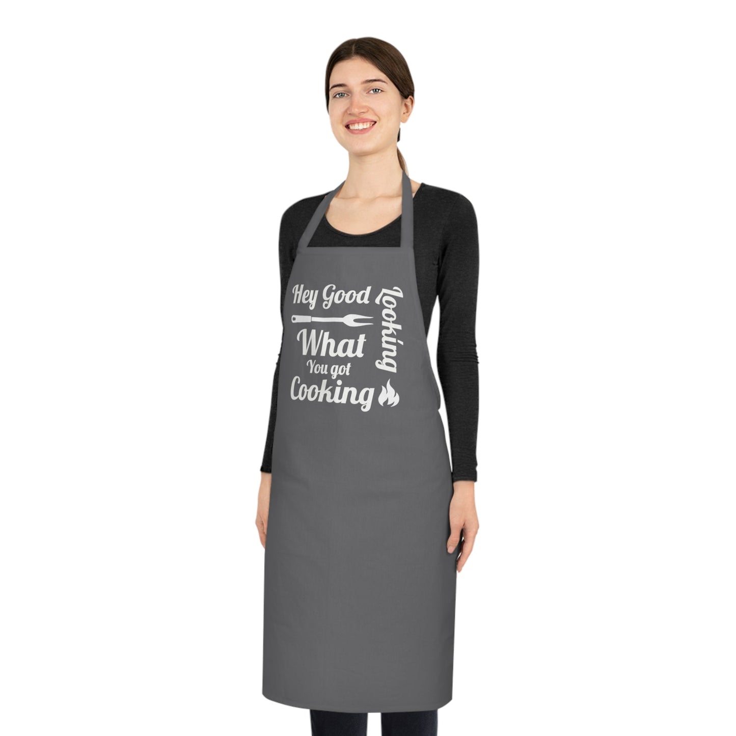 Hey Good Looking, what you got cooking/ Hank Williams Cotton Apron - Posterify