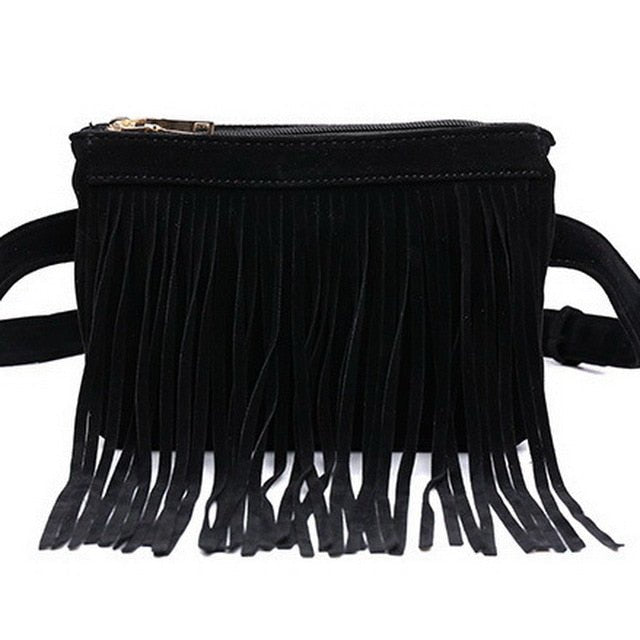 Hillside Waist Packs Fashion Simple Design Bags Classic Trendy Waist Bags Vintage Tassel Bags - Posterify