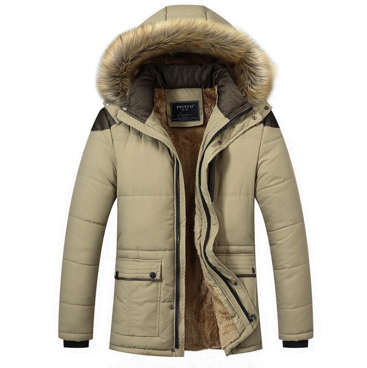 Hillside Winter Coat Plus Size Men Jacket Warm Overcoat Outwear Cotton Hooded Down Coat - Posterify