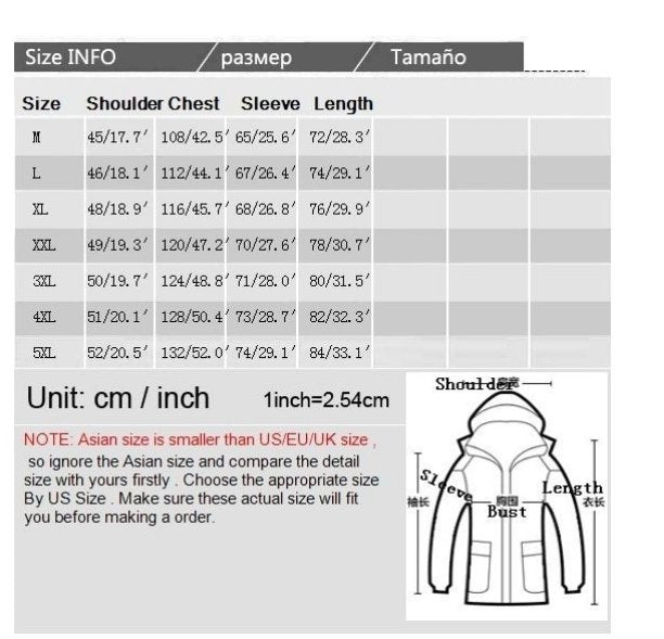 Hillside Winter Coat Plus Size Men Jacket Warm Overcoat Outwear Cotton Hooded Down Coat - Posterify