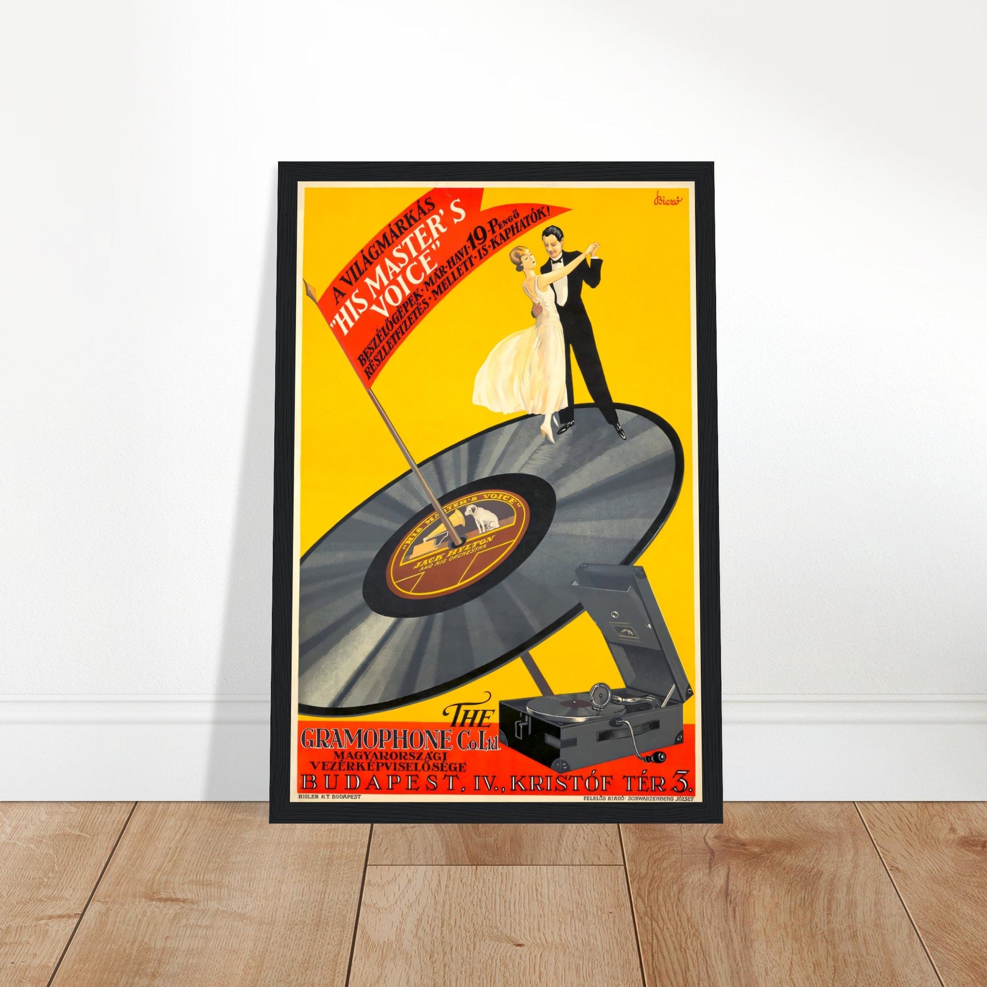 His Masters Voice Vintage Poster Reprint on Premium Matte Paper - Posterify