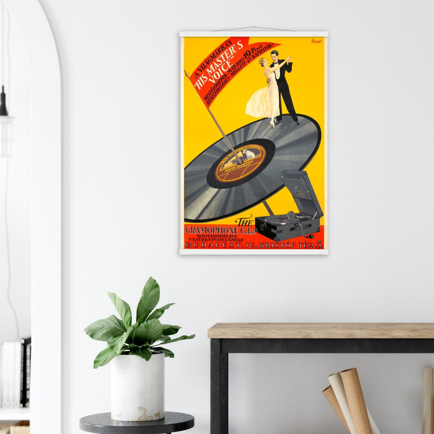 His Masters Voice Vintage Poster Reprint on Premium Matte Paper - Posterify