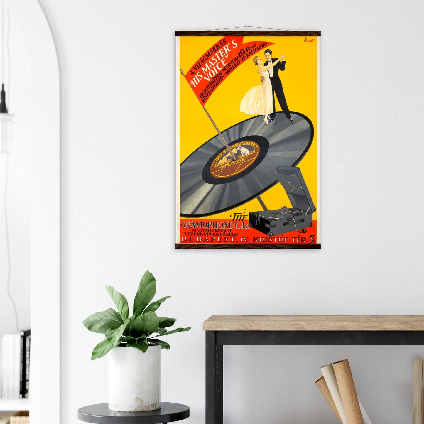 His Masters Voice Vintage Poster Reprint on Premium Matte Paper - Posterify