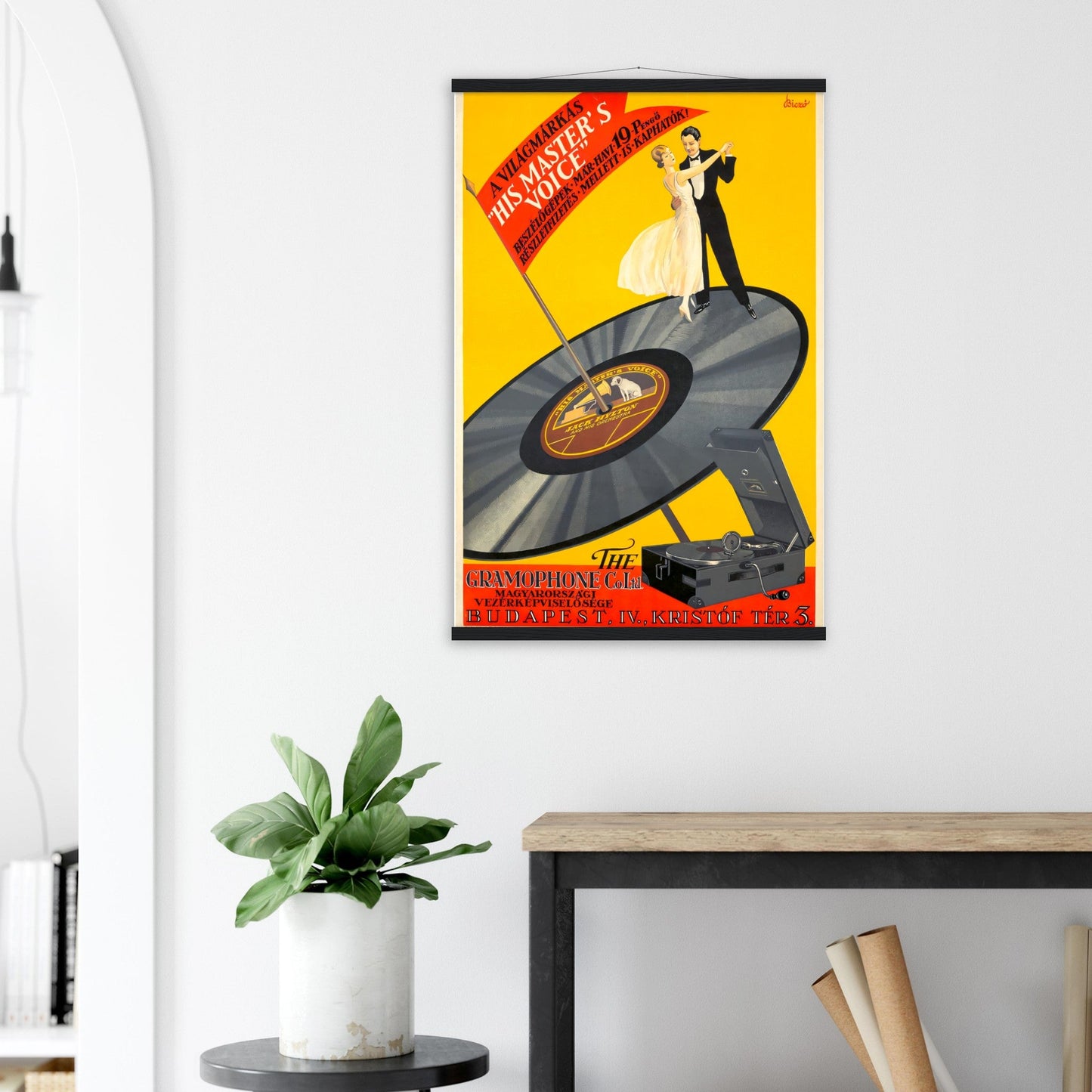 His Masters Voice Vintage Poster Reprint on Premium Matte Paper - Posterify