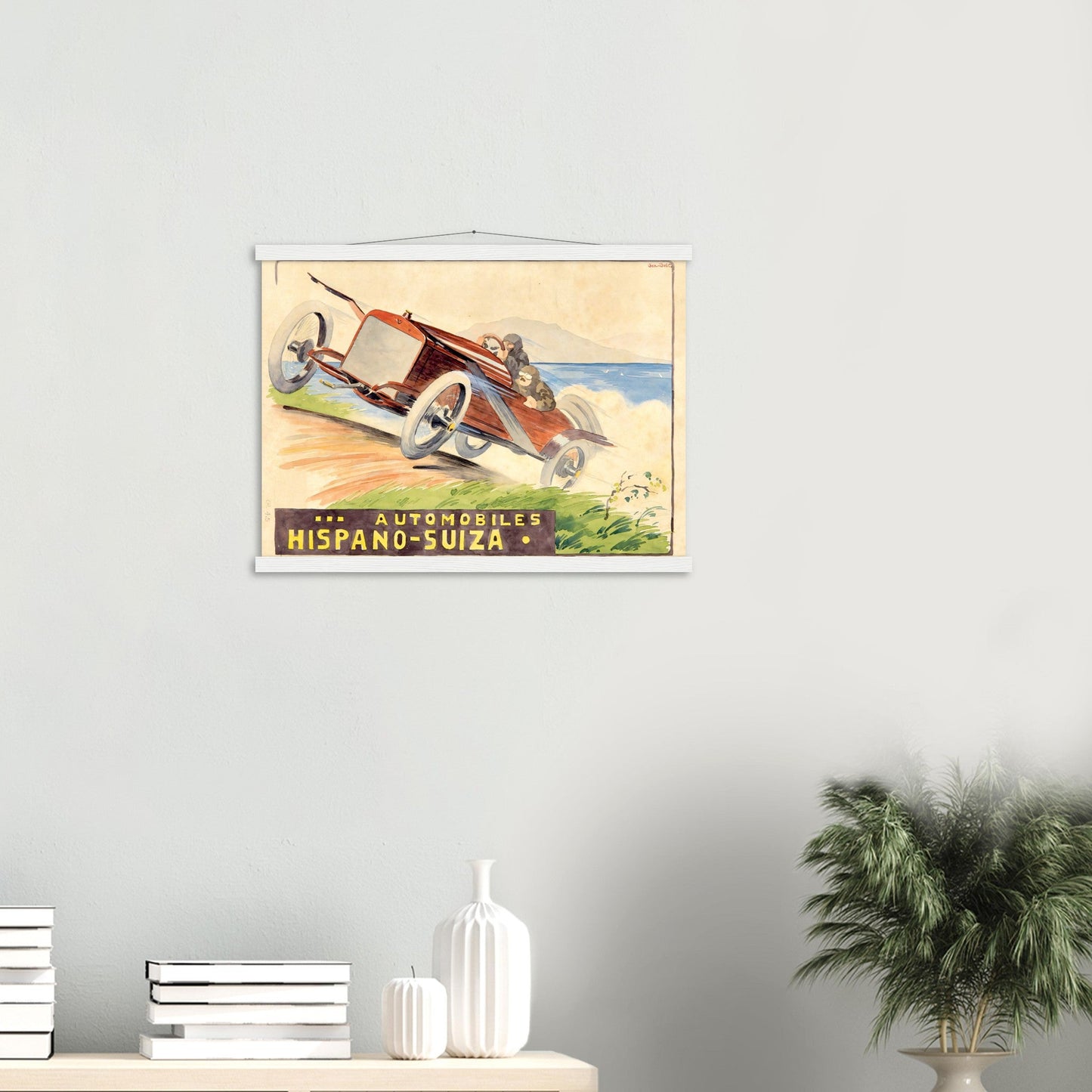 Hispano Suiza Vintage Poster Reprint on Premium Matte Paper - Posterify