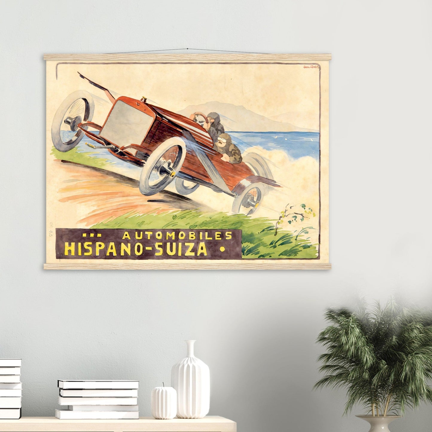 Hispano Suiza Vintage Poster Reprint on Premium Matte Paper - Posterify